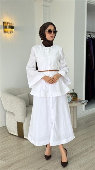 VUU Volanlı Poplin Elbise 26ss5015