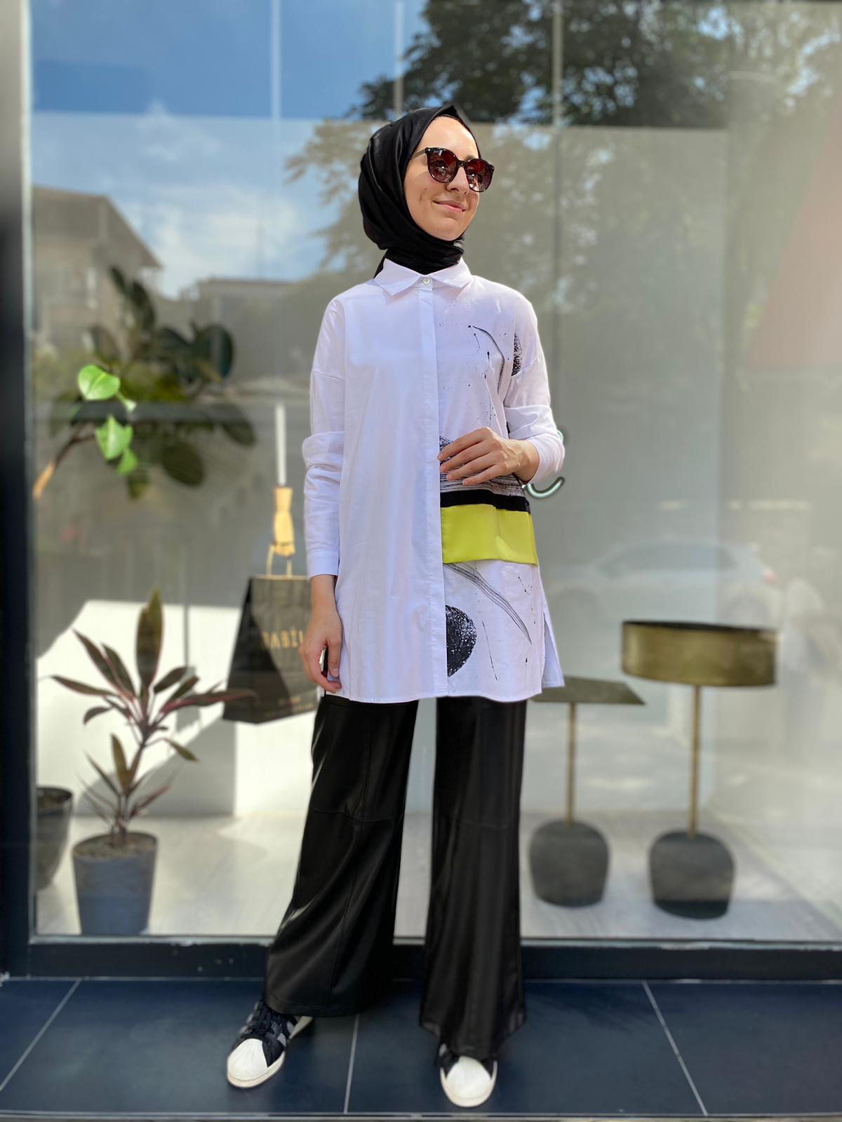 Almarwah Baskılı Gömlek Yeşil 101901