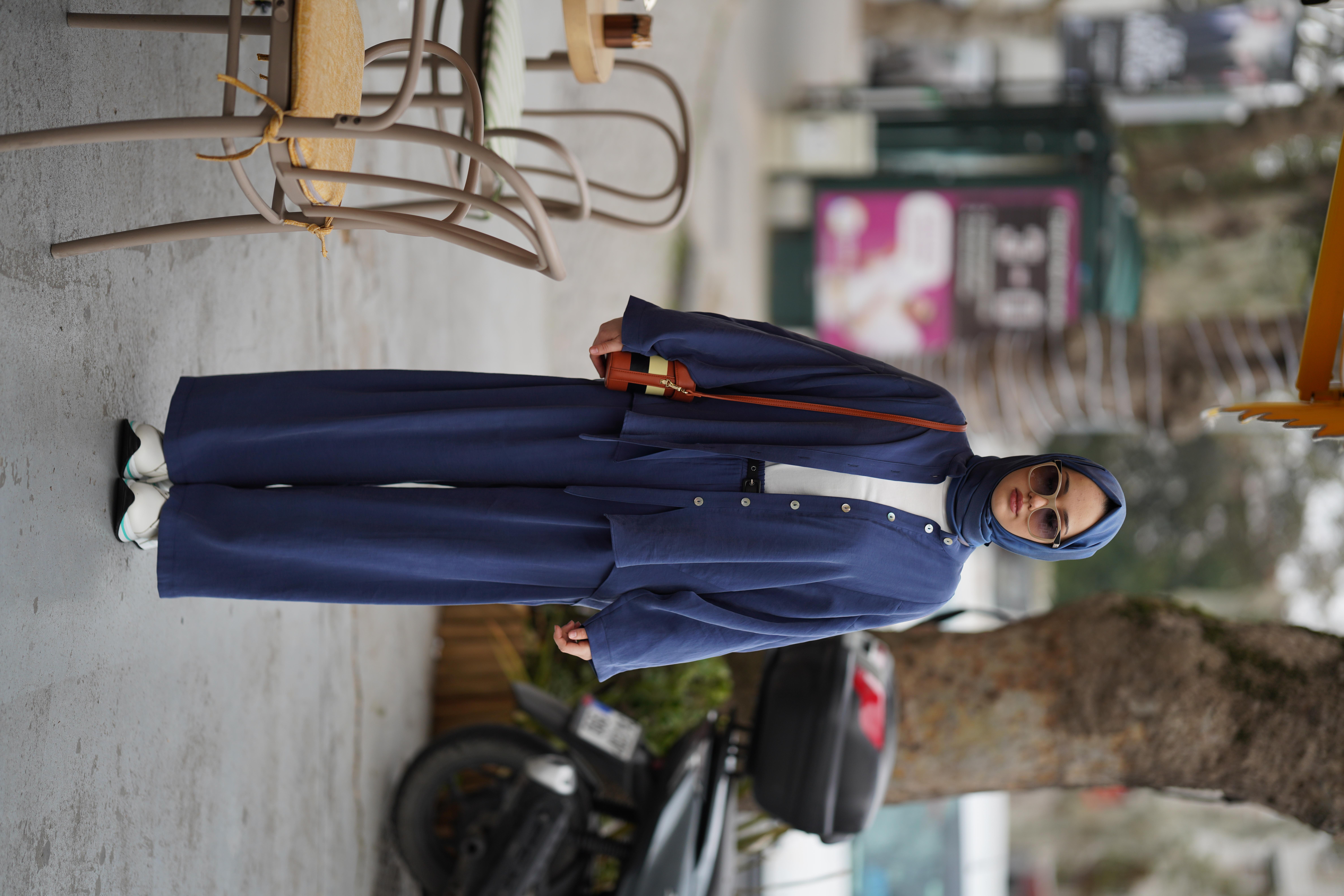 ORGANIC COTTON CUPRA FLOW サイズ2 Embroidered Collar Cupra Two-Piece Set in Khaki