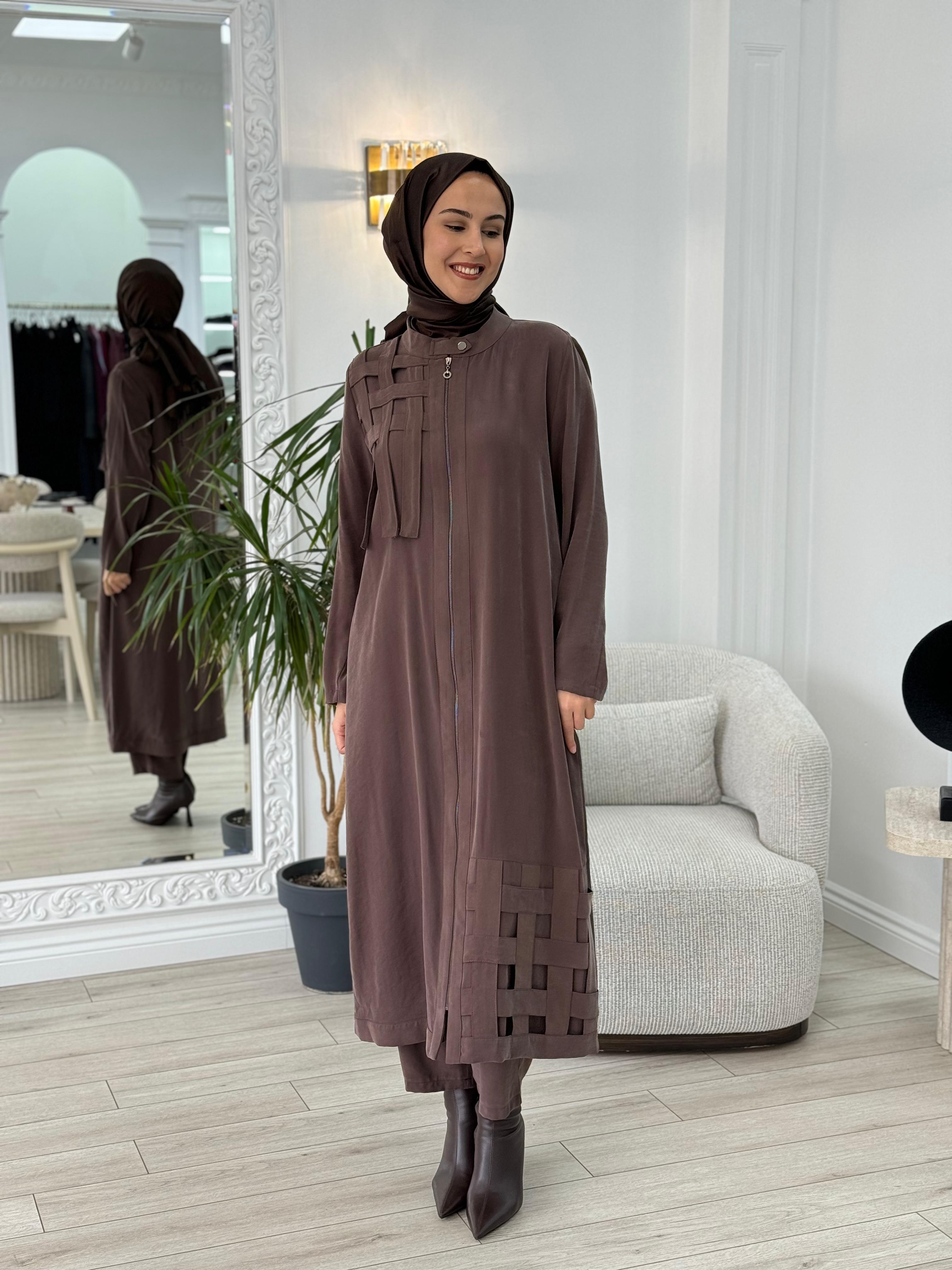 Almarwah Kafes Detaylı Kap Kahve 404894