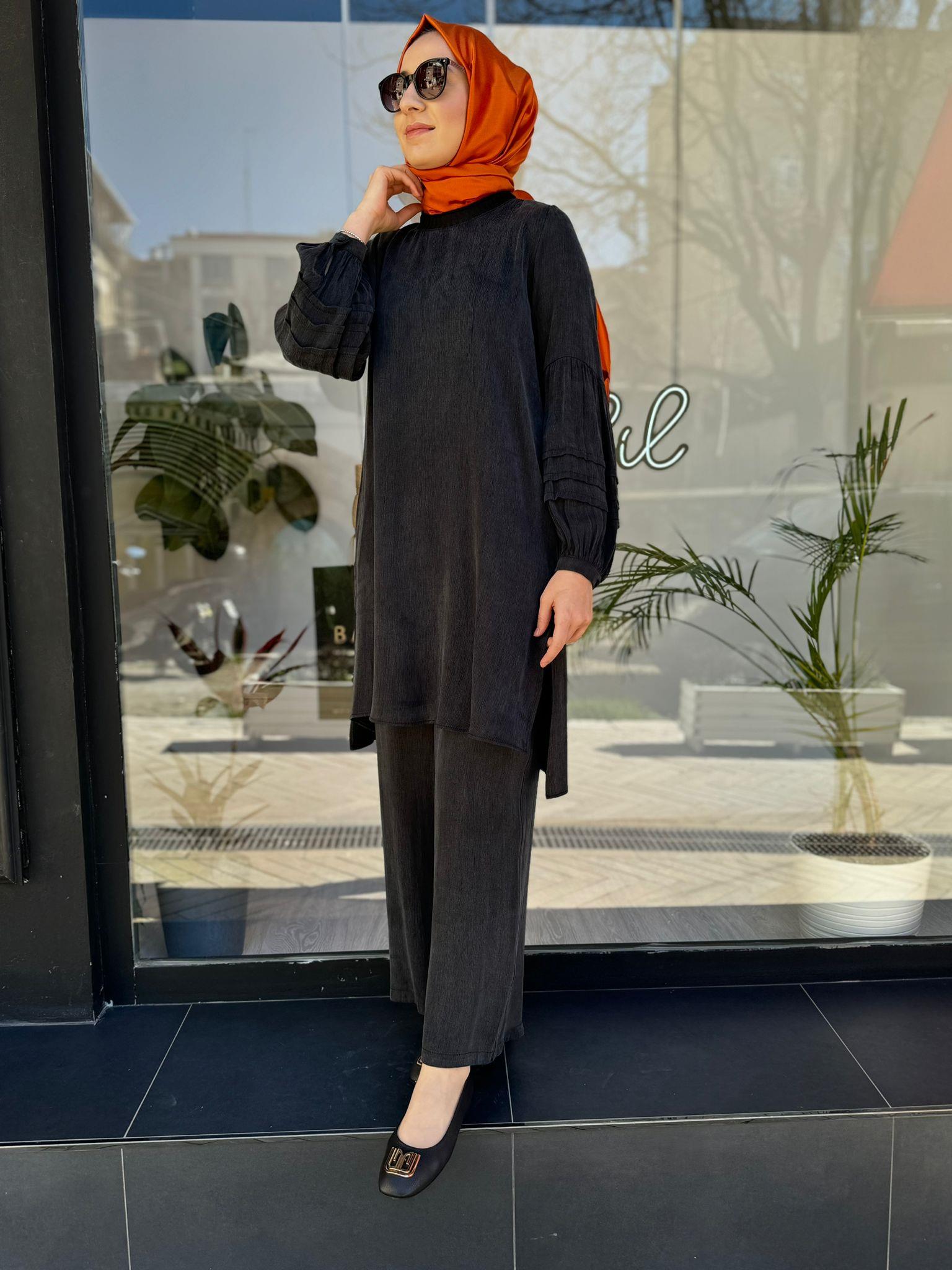 Almarwah Kol Detaylı Cupra Takım Siyah 202543