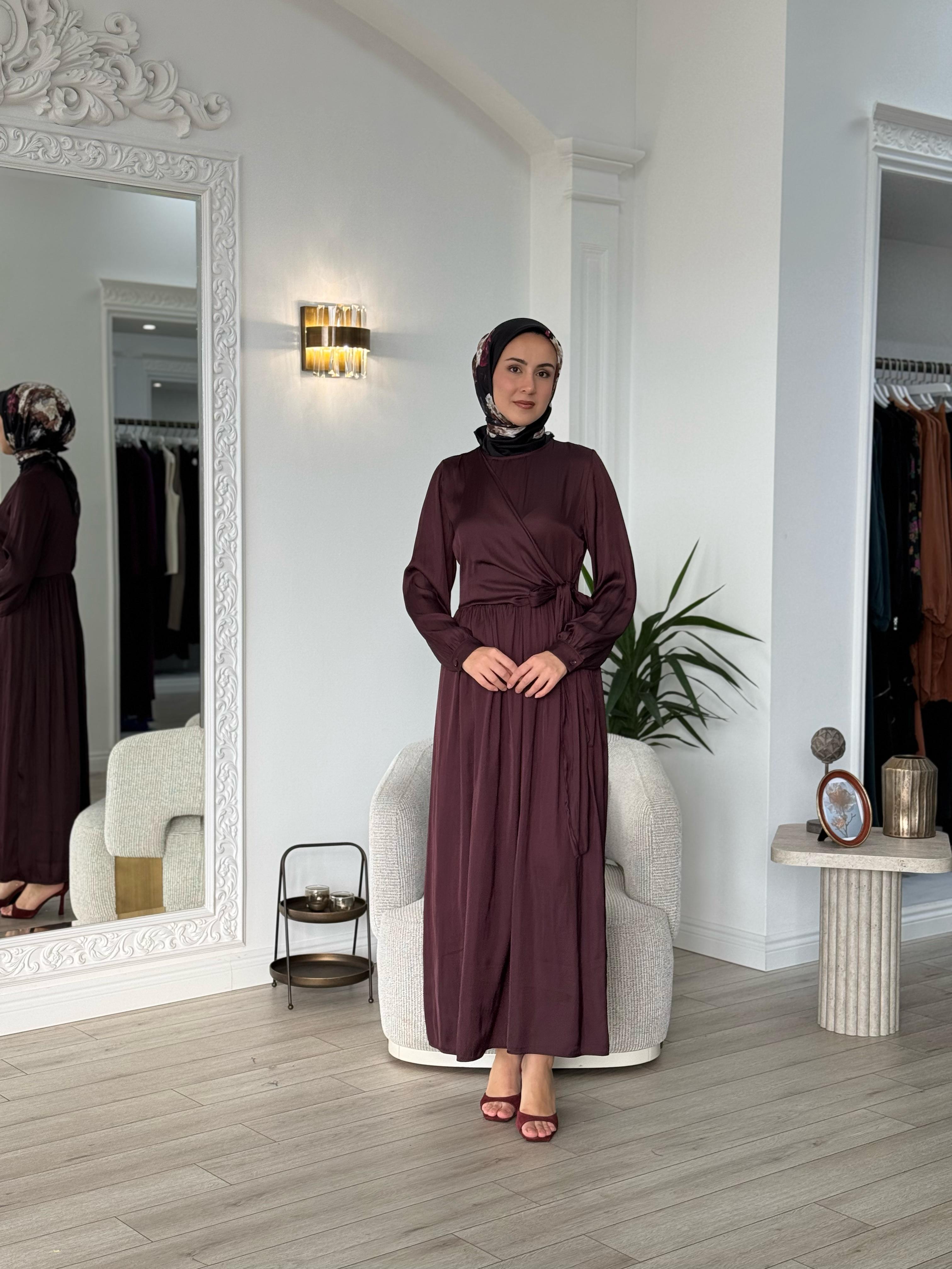 Almarwah Kruvaze Kahverengi Bordo 303821