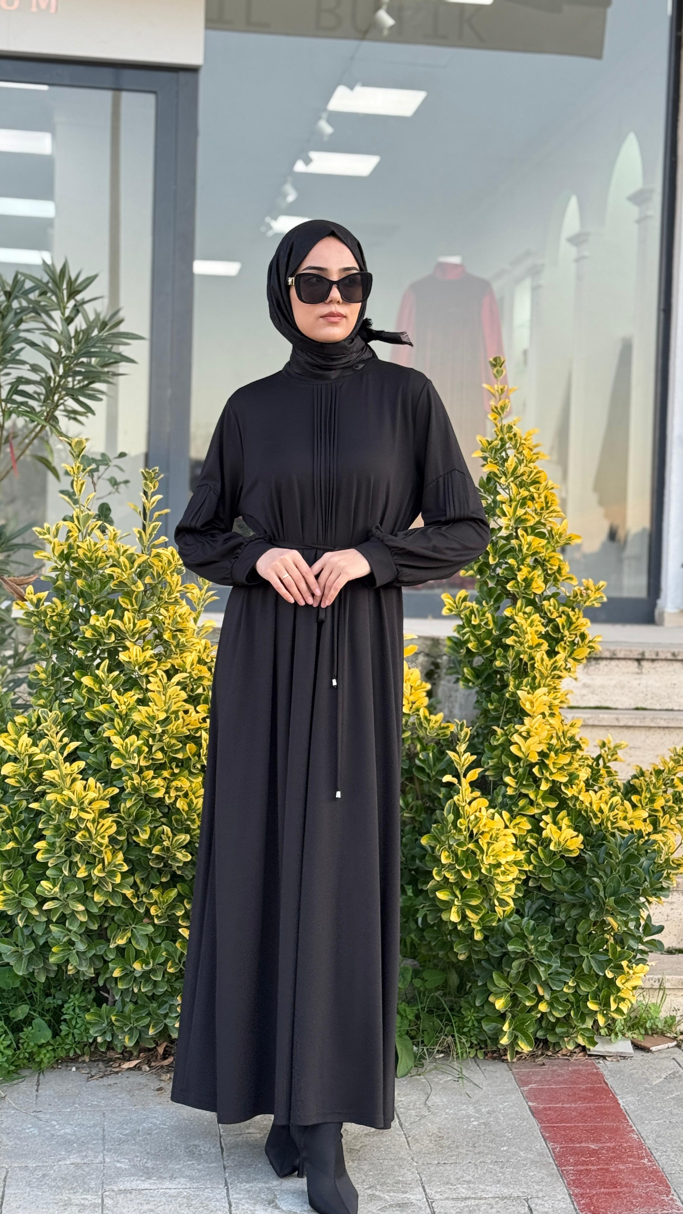Almarwah Nervürlü Elbise 303870