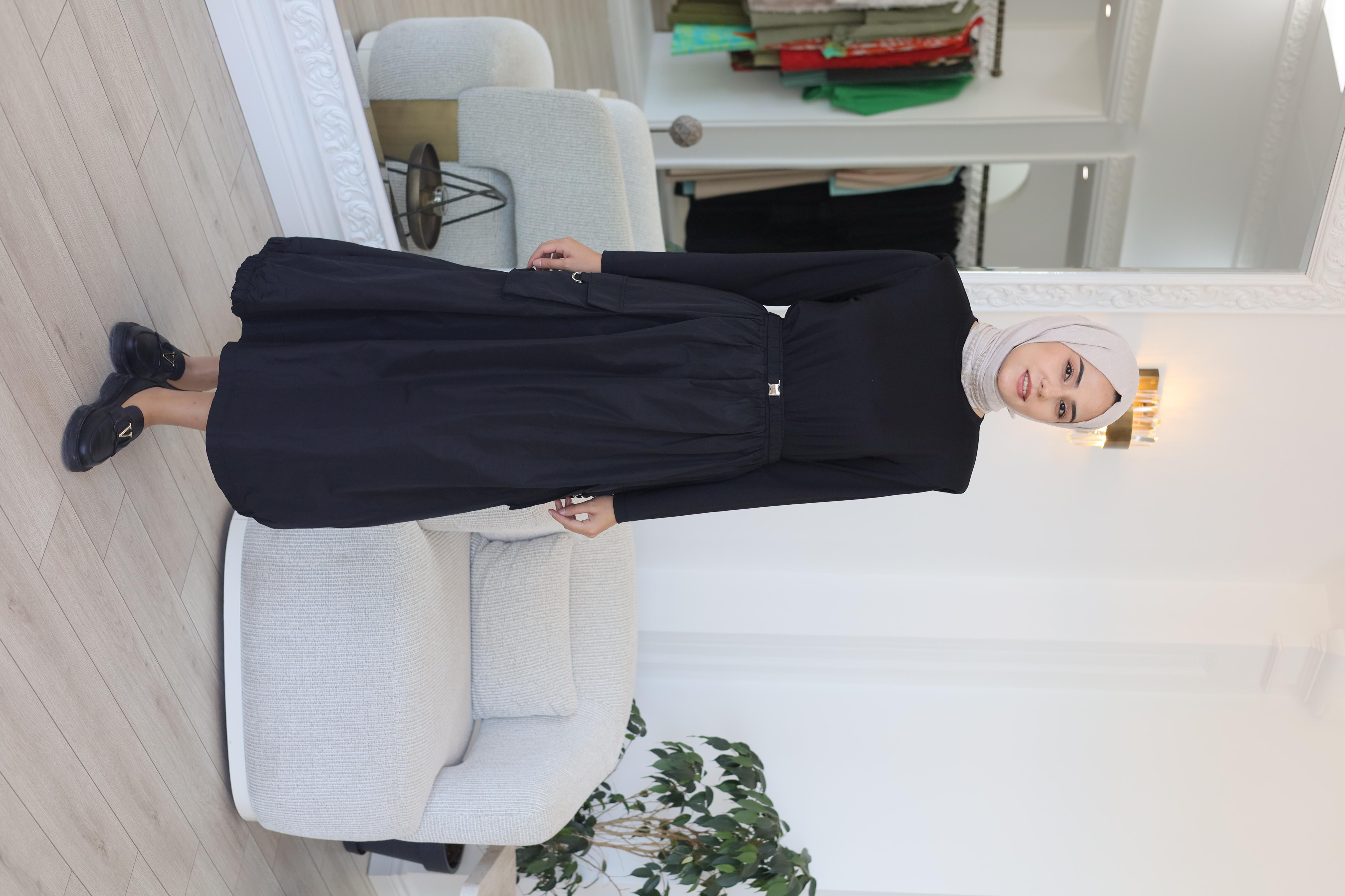 Almarwah Paraşüt Detaylı Elbise 303875