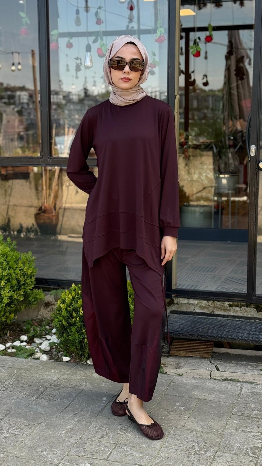 Almarwah Paraşüt Detaylı Pantolon Takım 202987