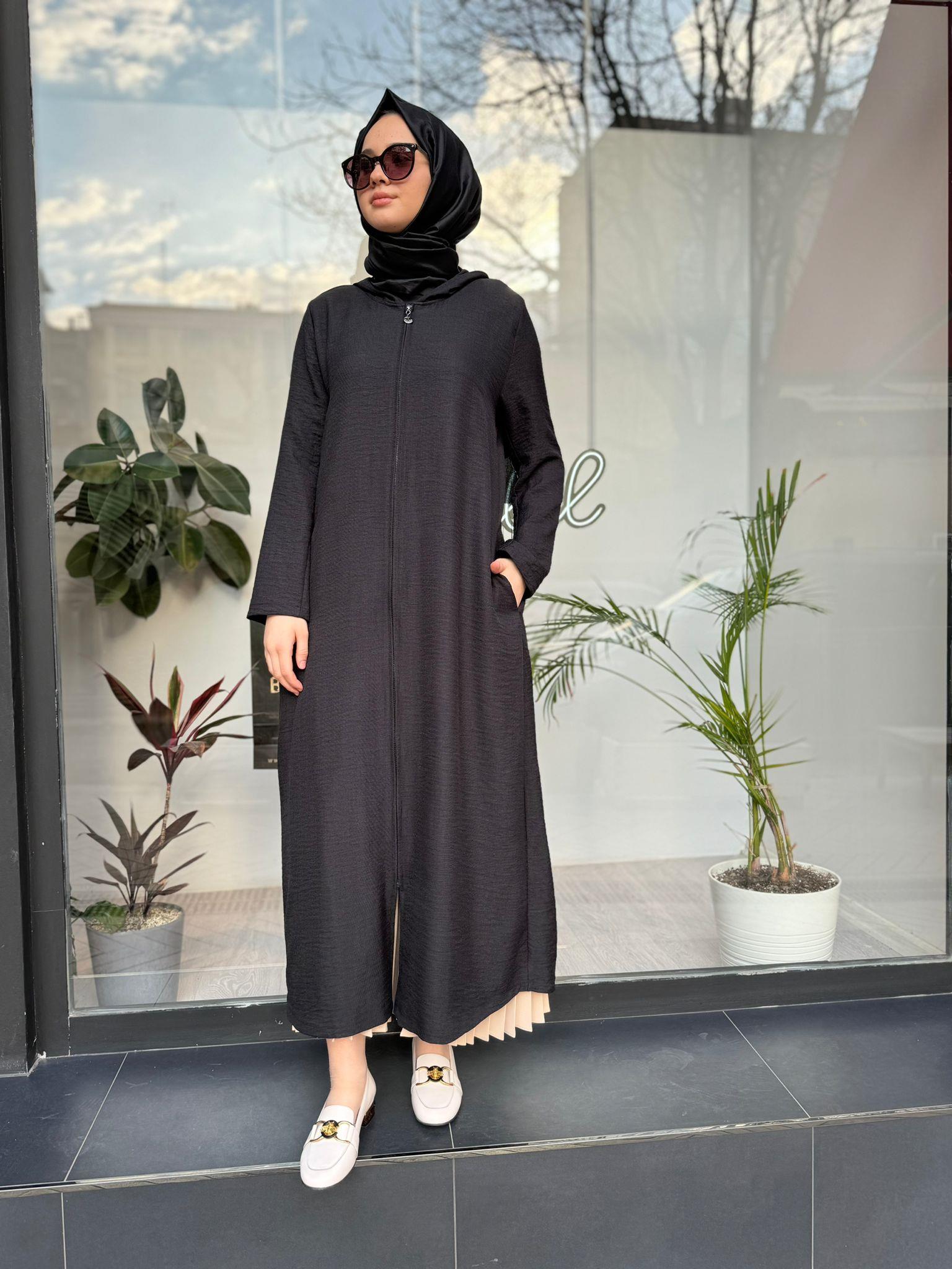 Almarwah Sırt Detaylı Kap Siyah 404801