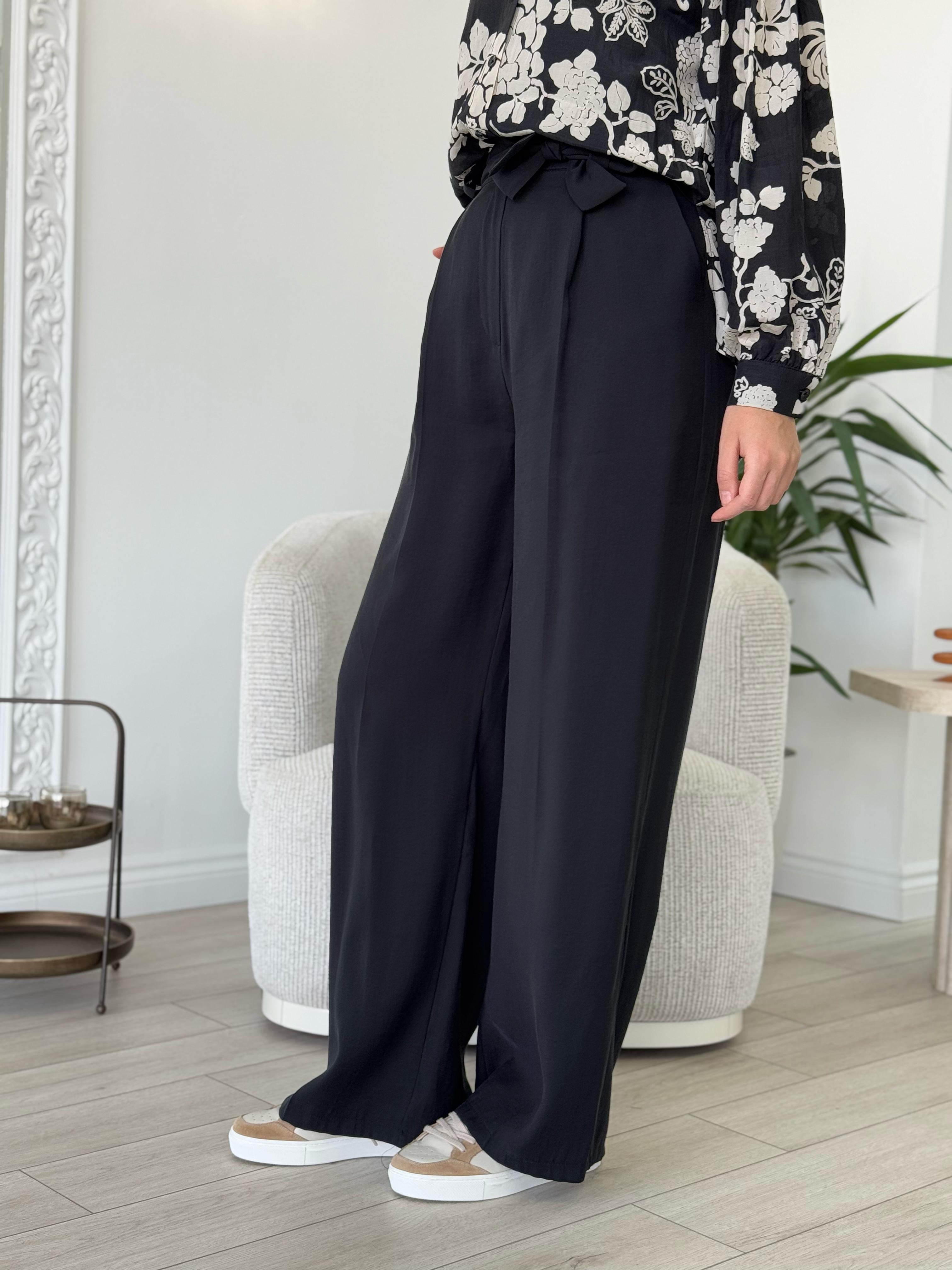 Almarwah Tensel Siyah Pantolon 606068