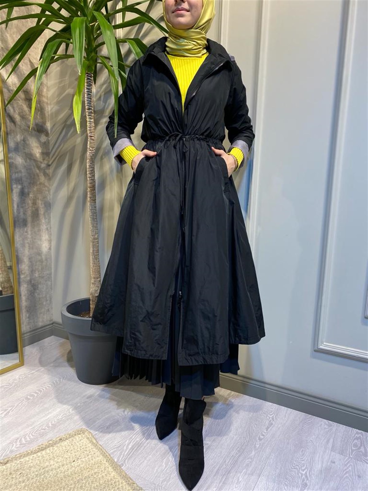 Almarwah Yağmurluk Gri Astar 505213 - Babilbutik