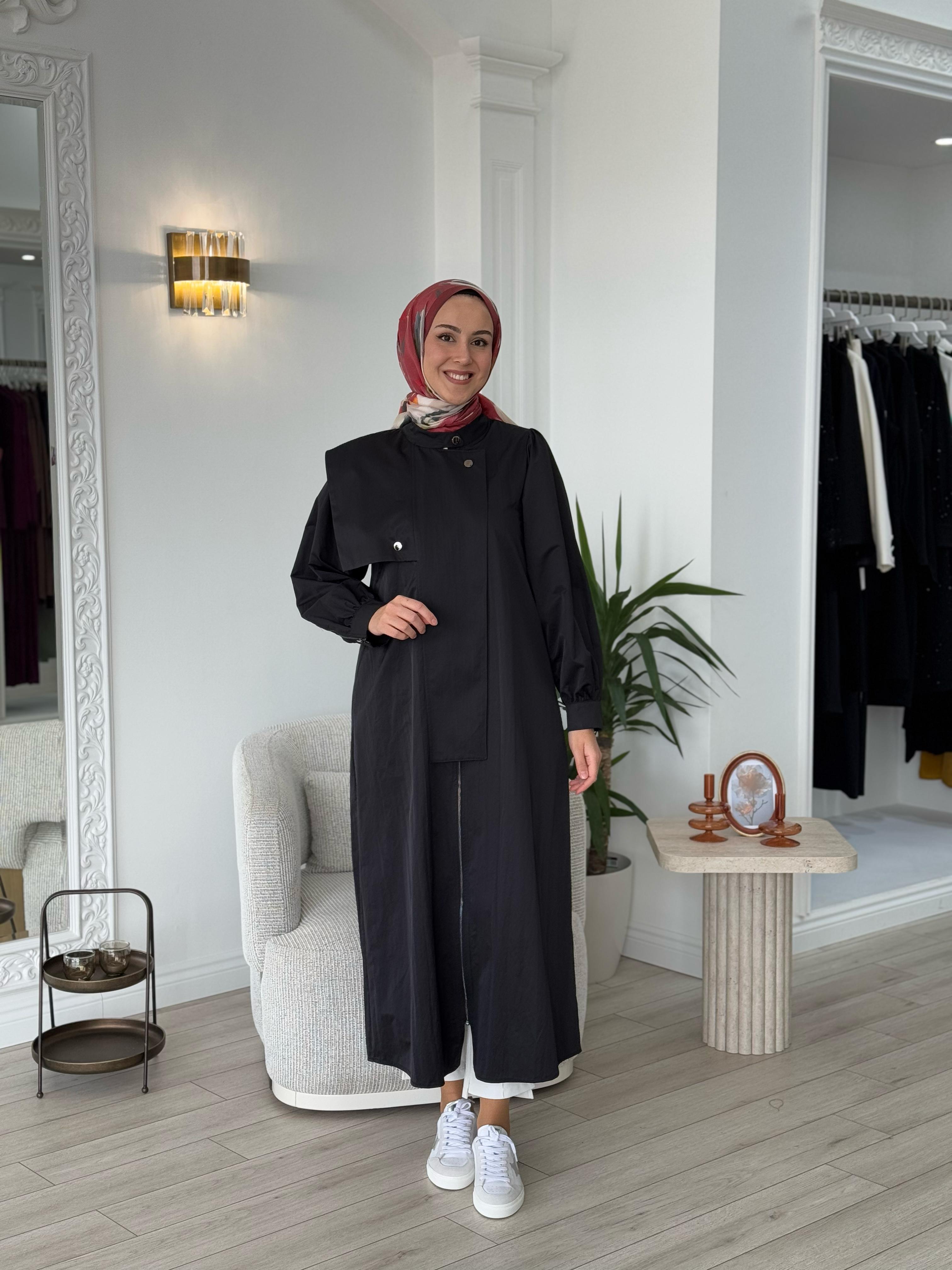 Almarwah Yaka Detaylı Paraşüt Kap 404902