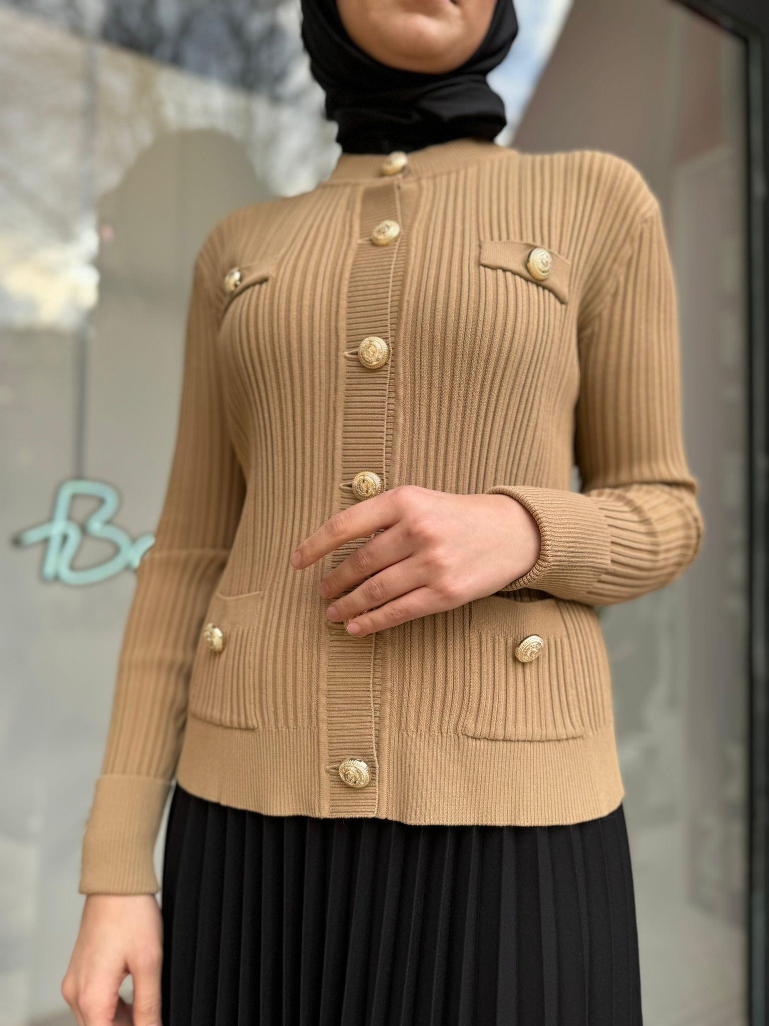 Girasolem G-L Klasik Hırka Camel 2024002
