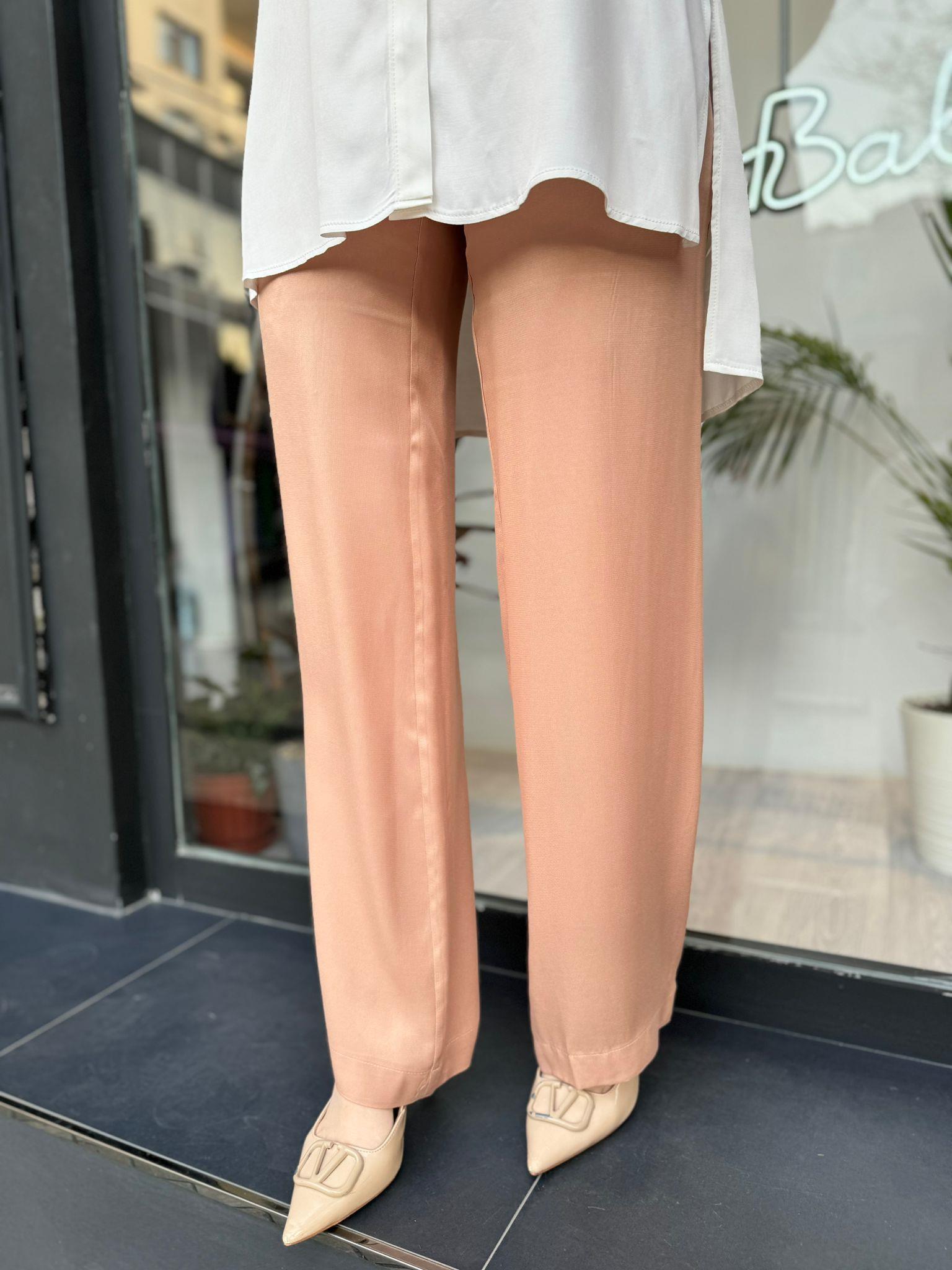 Hukka Design Beli Lastikli Pantolon Somon 23hk1105