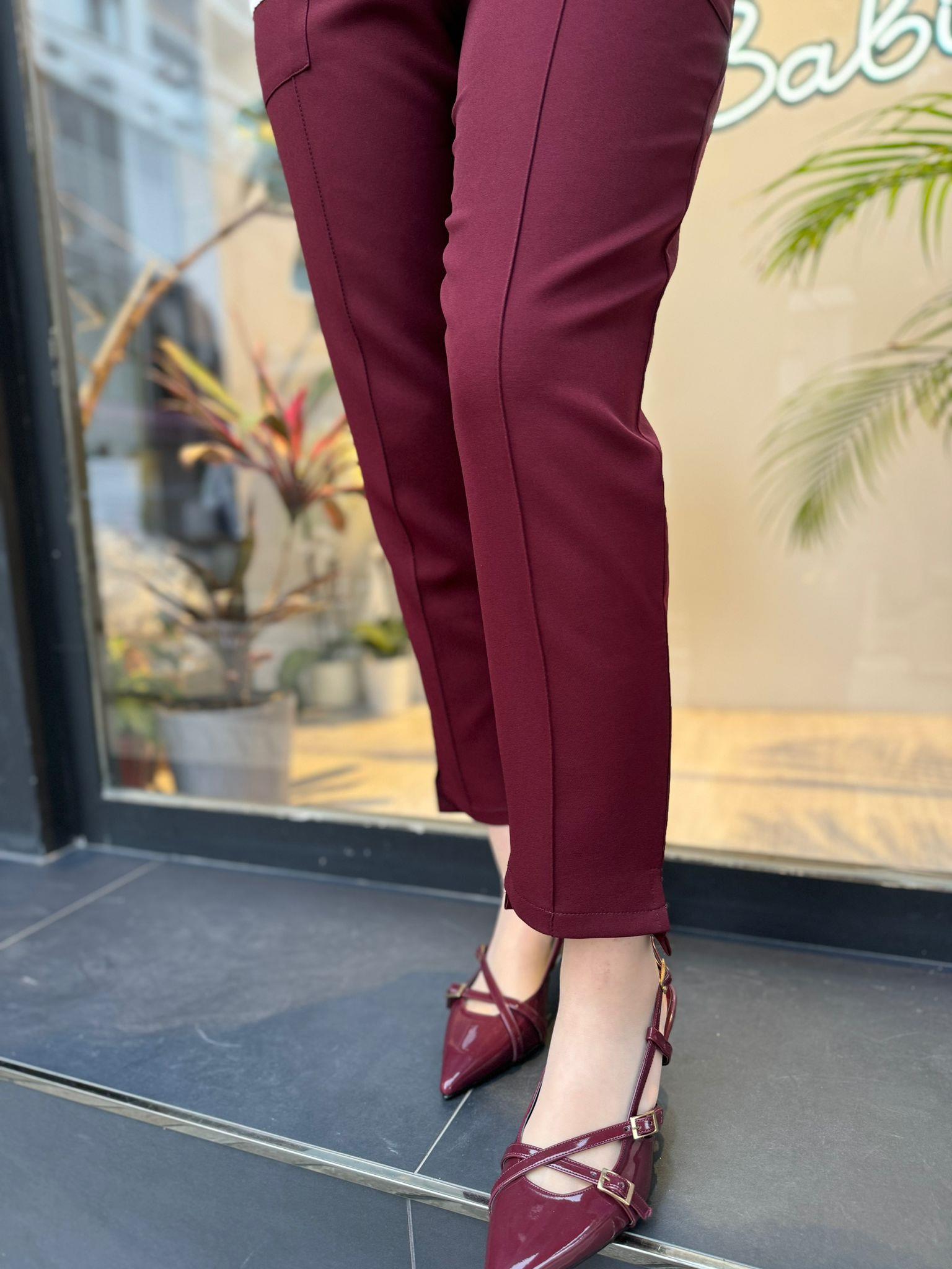 İnvee Bordo Havuç Pantolon 6315