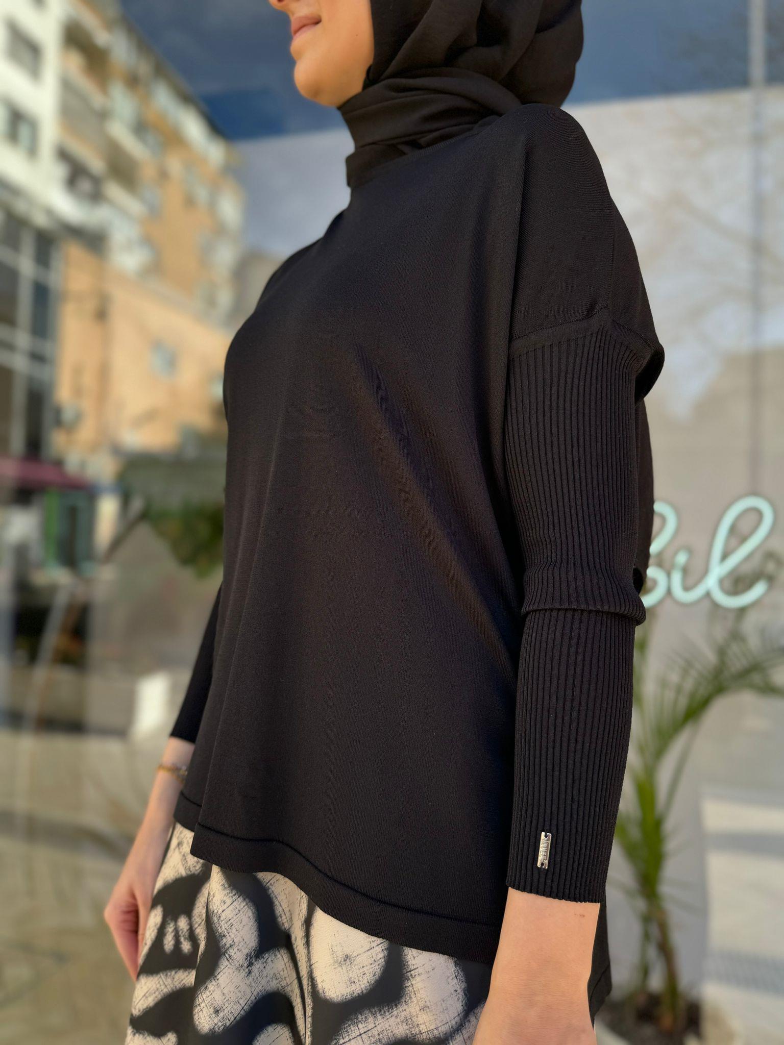 İnvee Evaze Tunik Siyah 5879