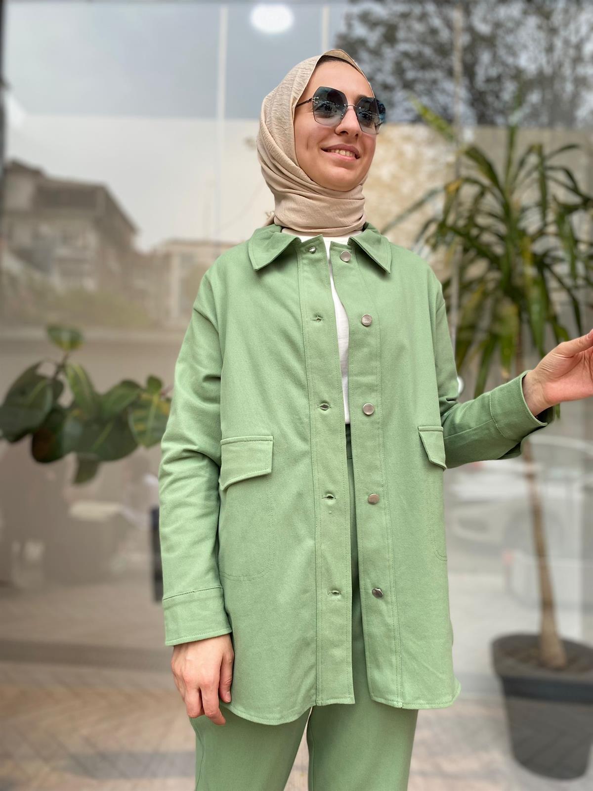 Invee Yeşil Ceket 6858