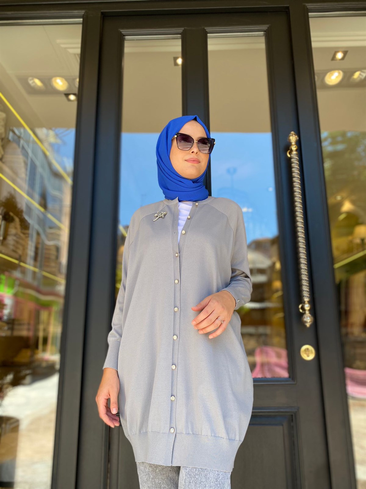 İnvee Yusufçuk Hırka Gri 6283