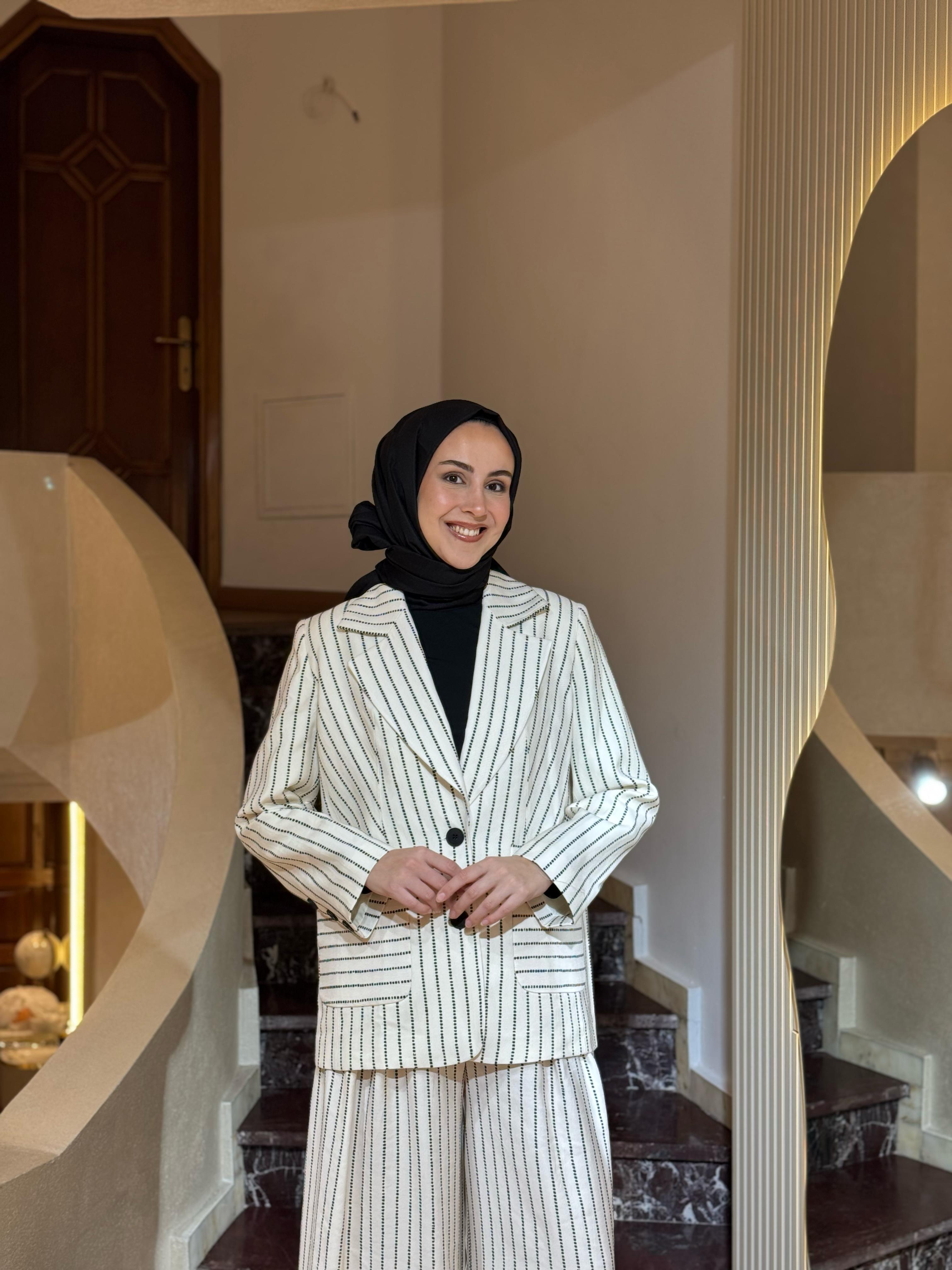 Kahma Çizgili Ceket 25y25151