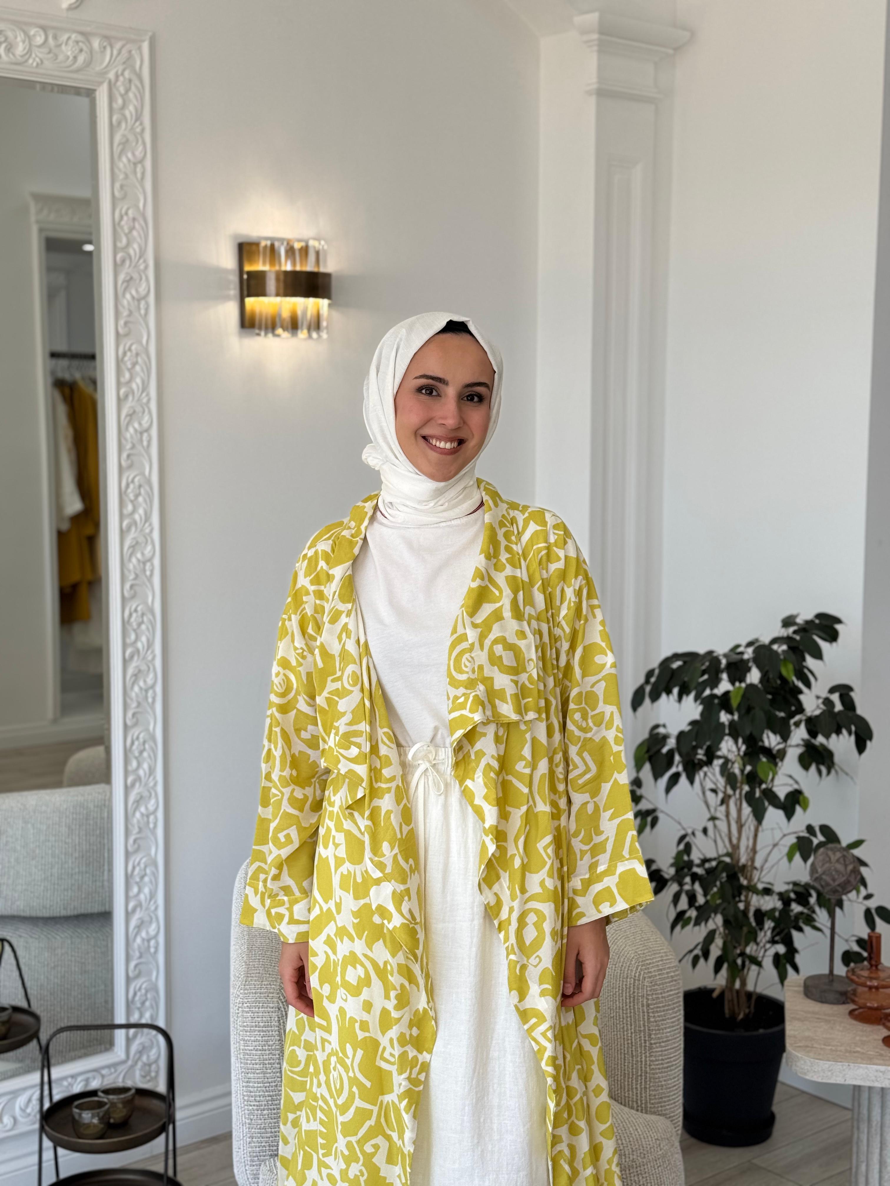 Kahma Desenli Kimono Asit 24y14057 - Babilbutik