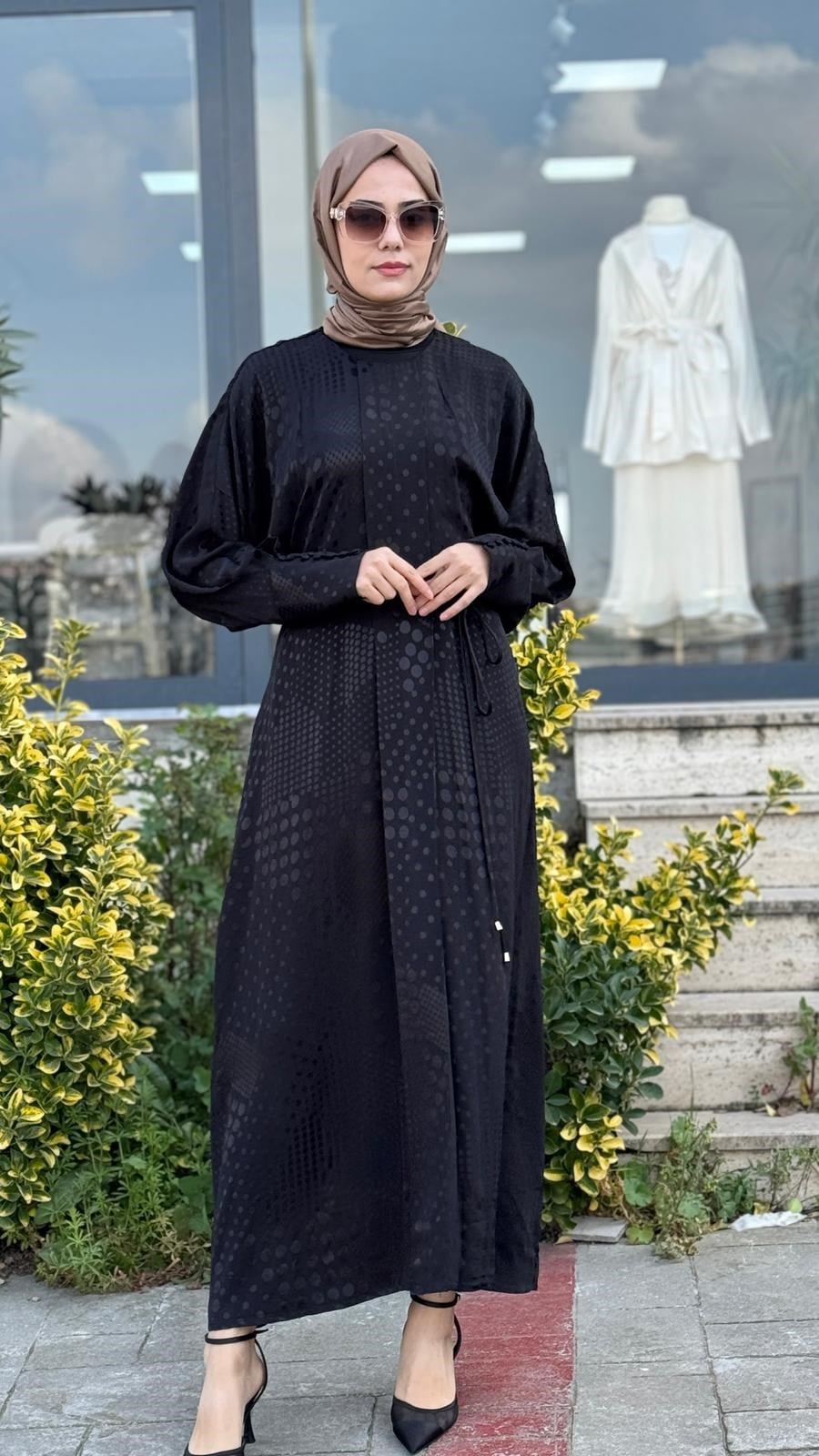 Kahma Puantiye Desenli Elbise 26y13310