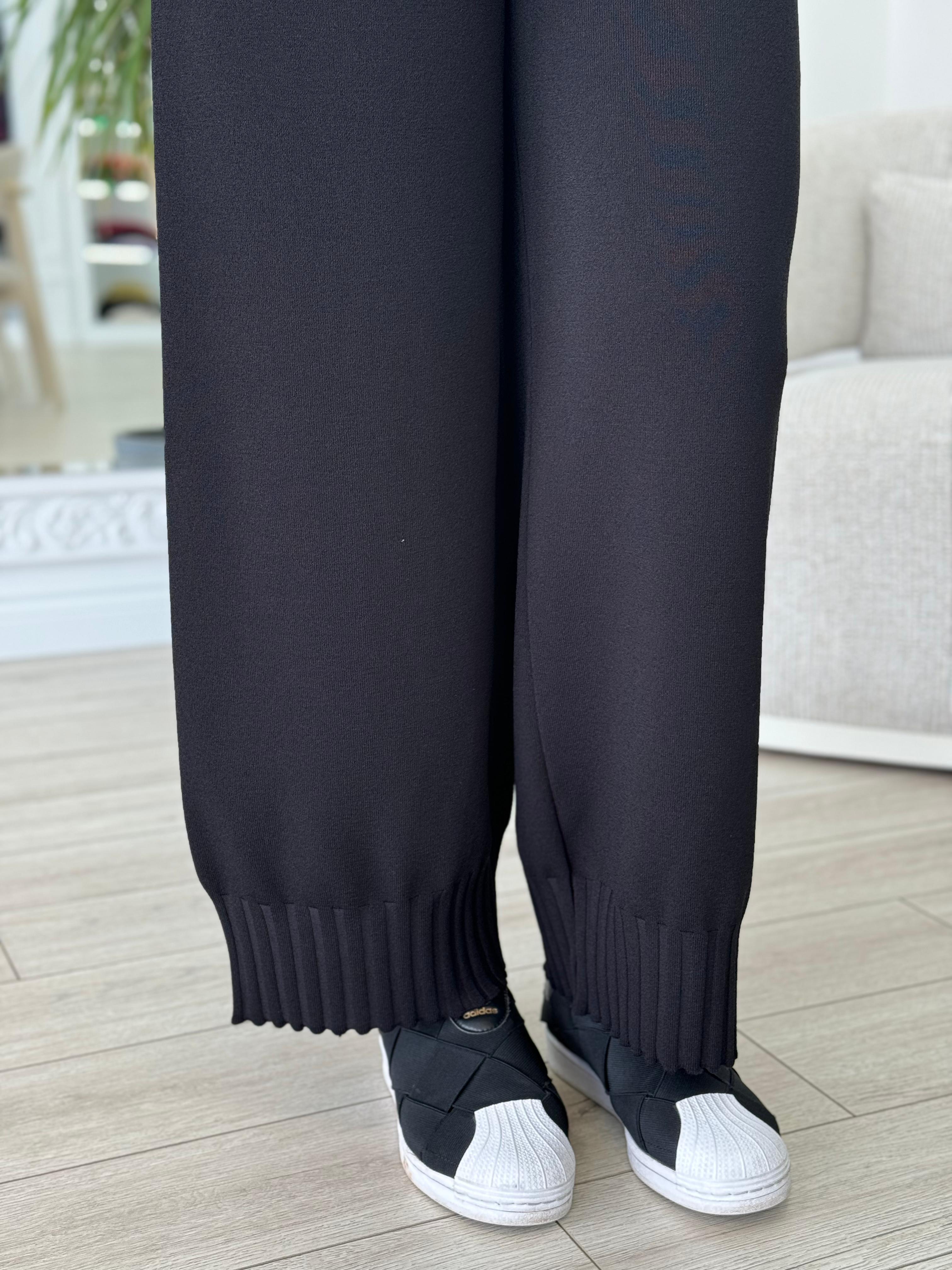 Kahma Triko Siyah Pantolon khm24k-11119