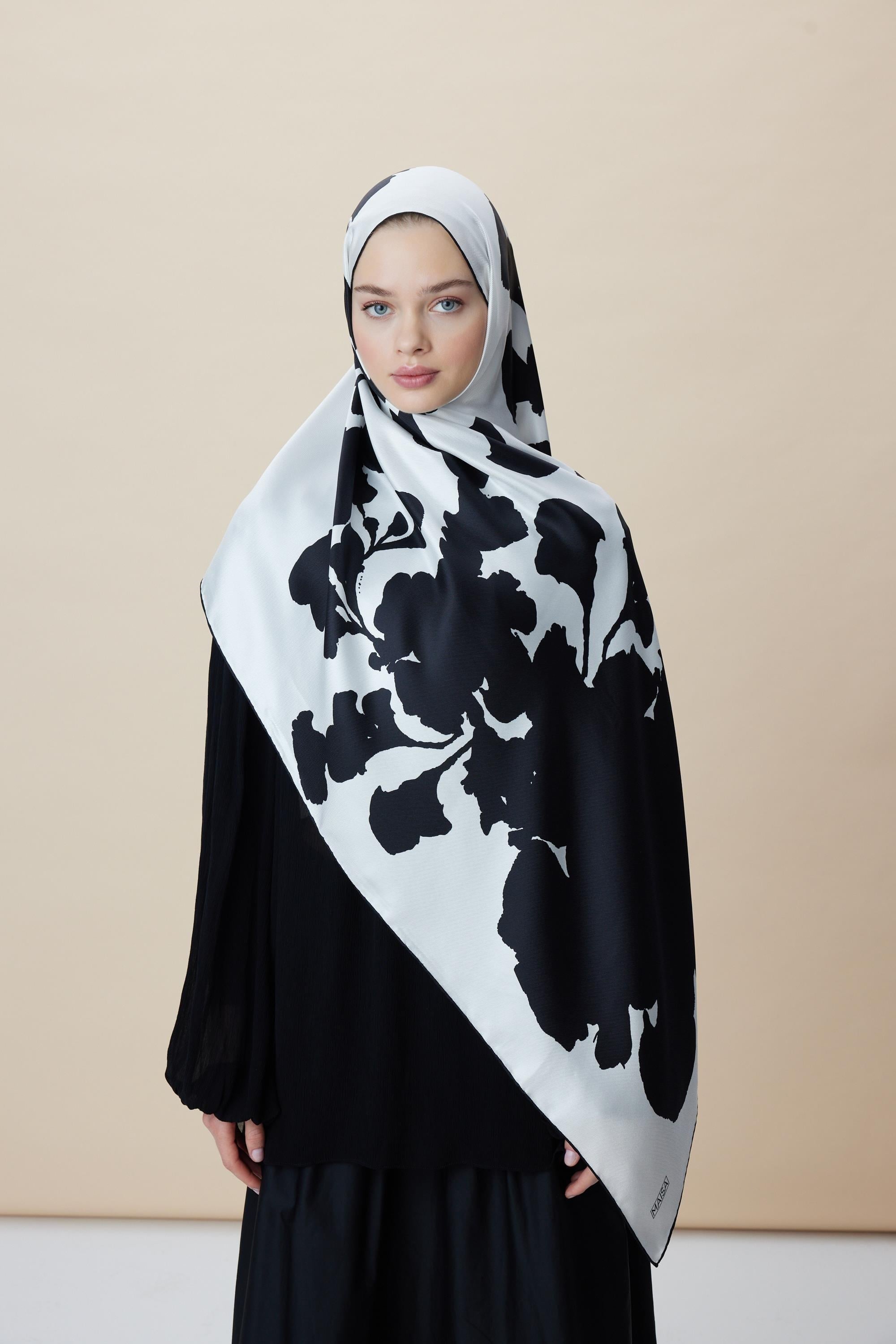 Maisa Mulberry İpek Şal K.Siyah 2954