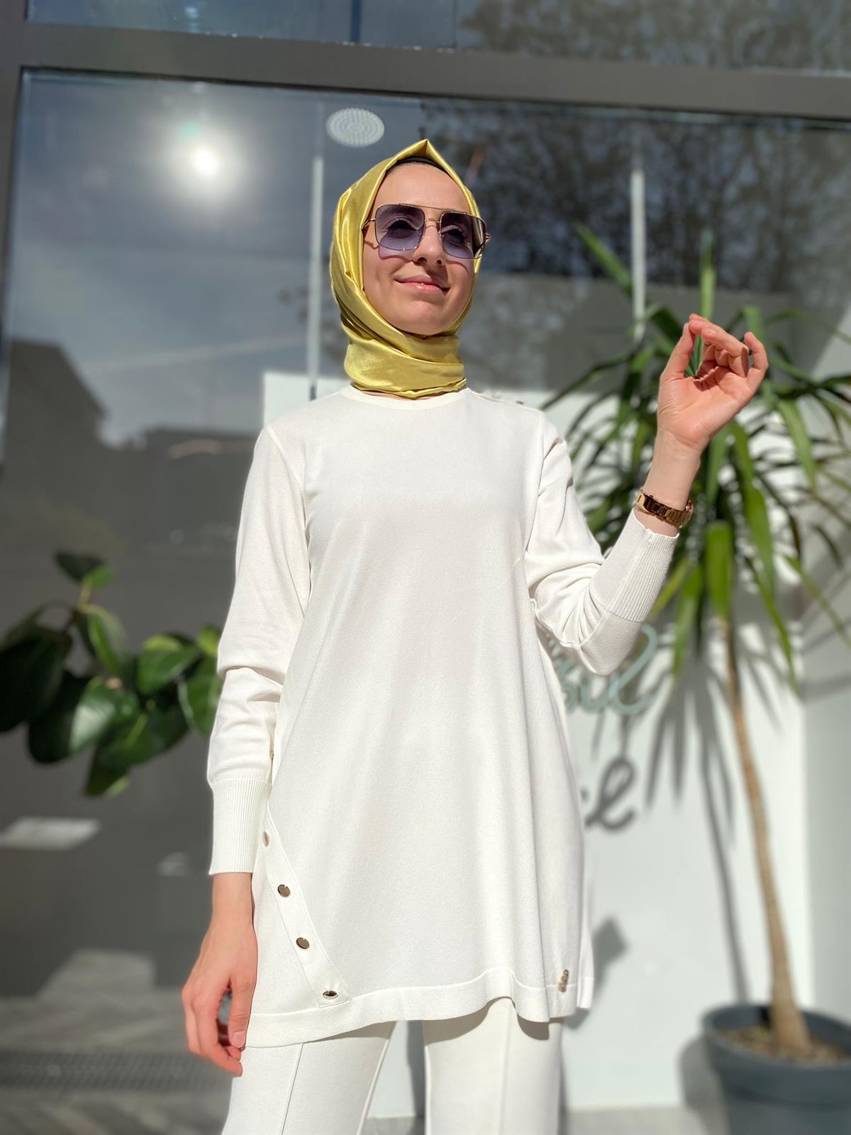 Miss Dalida Ekru Tunik T23Y-6001