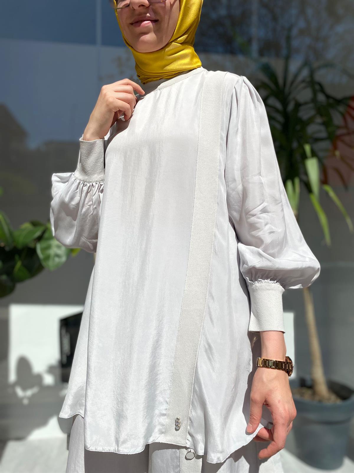 Miss Dalida Gri Tunik T23Y-6033