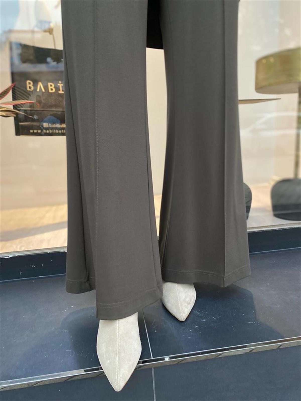 Misswhence Bol Paça Pantolon Haki 34129