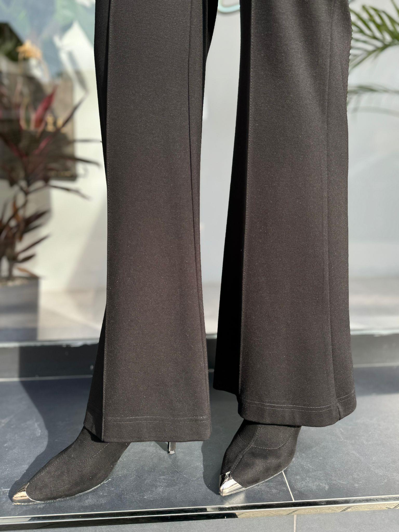 Misswhence Bol Paça Pantolon Siyah 34129