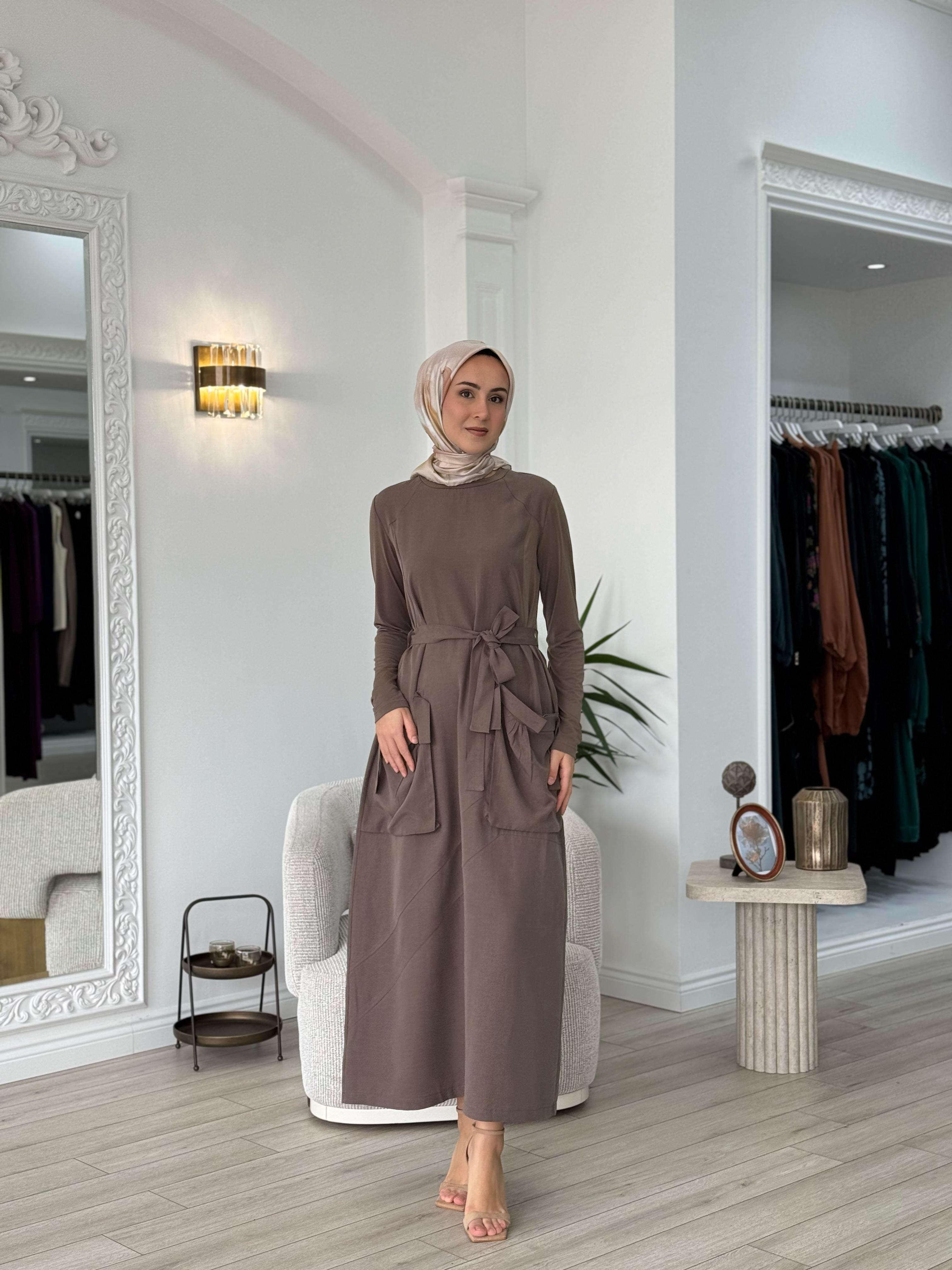Misswhence Cep Detaylı Tensel Elbise Vizon Siyah 37814