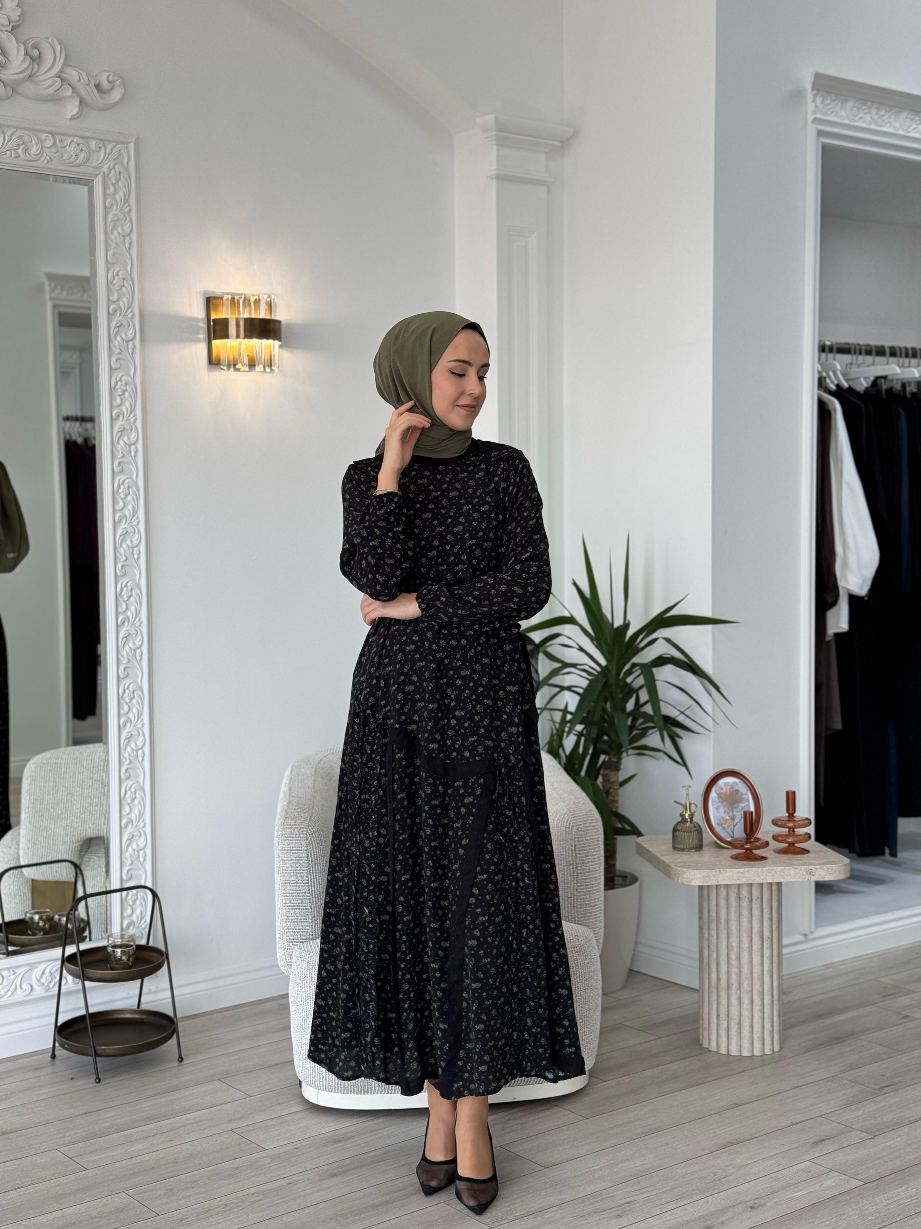Misswhence Çiçek Desenli Elbise 37813