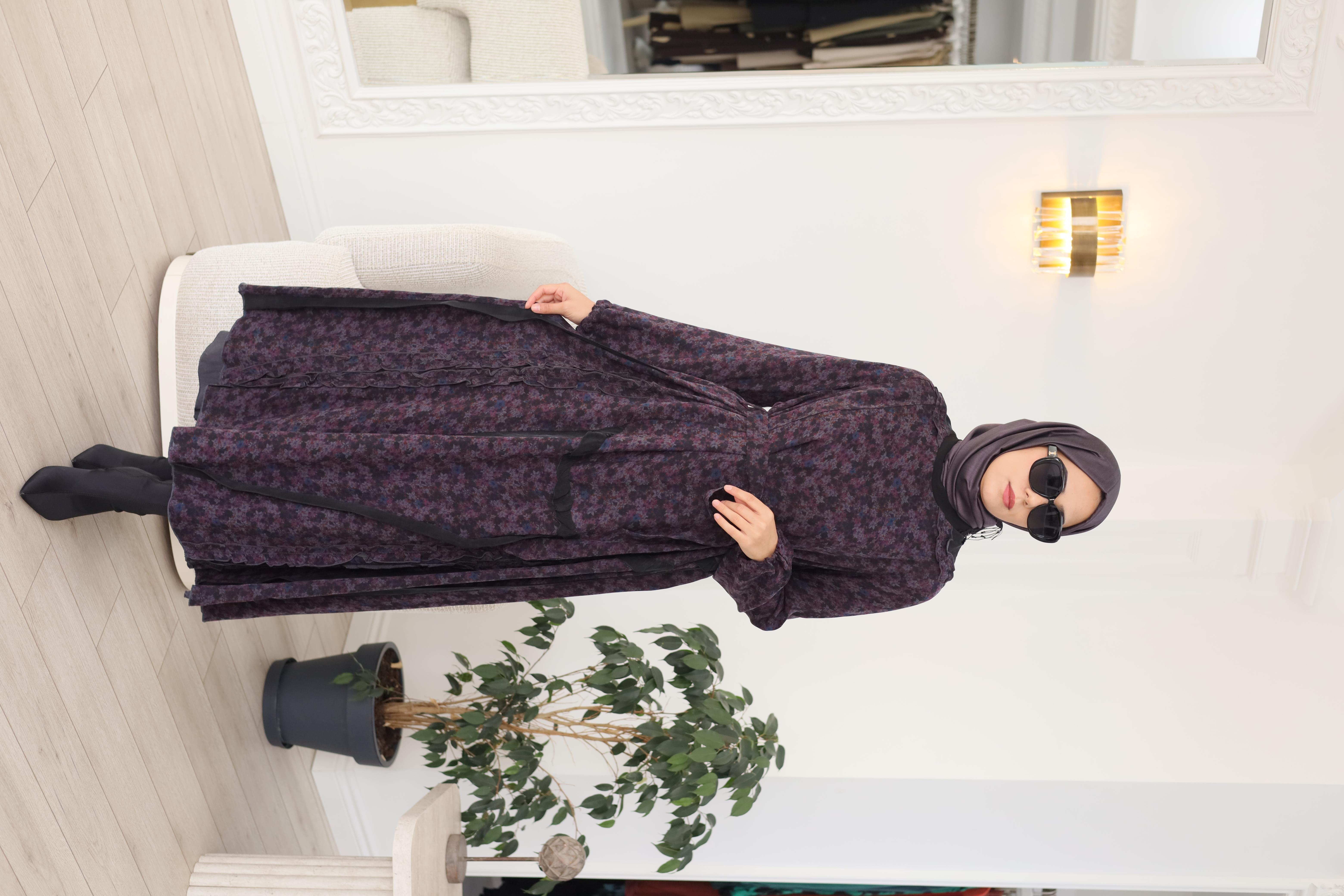 Misswhence Çiçek Desenli Elbise 38829