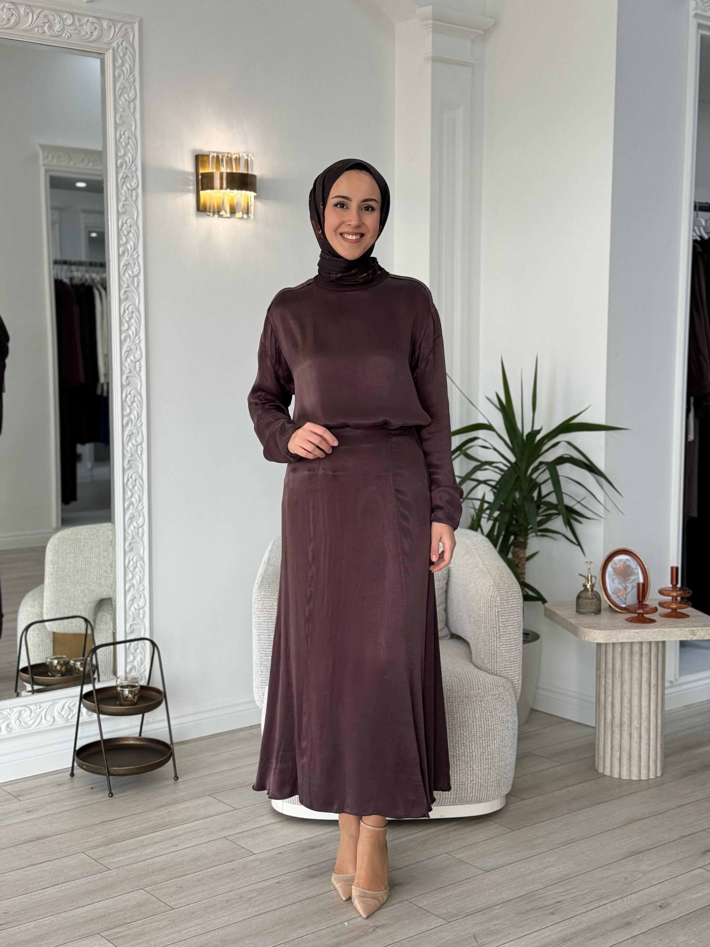 Misswhence Etekli Cupra Takım Kahverengi 37008