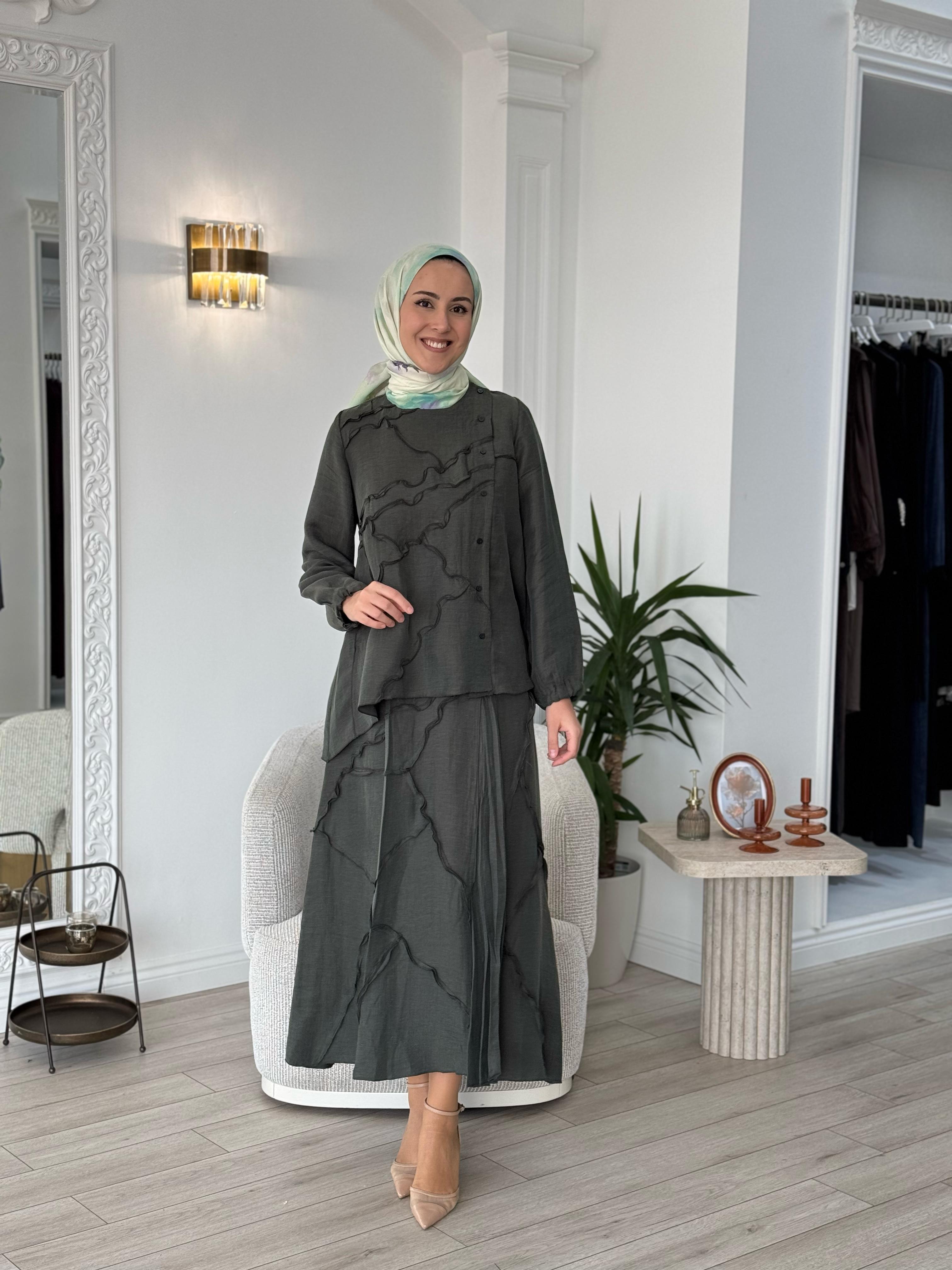 Misswhence Etekli Takım Haki 37305