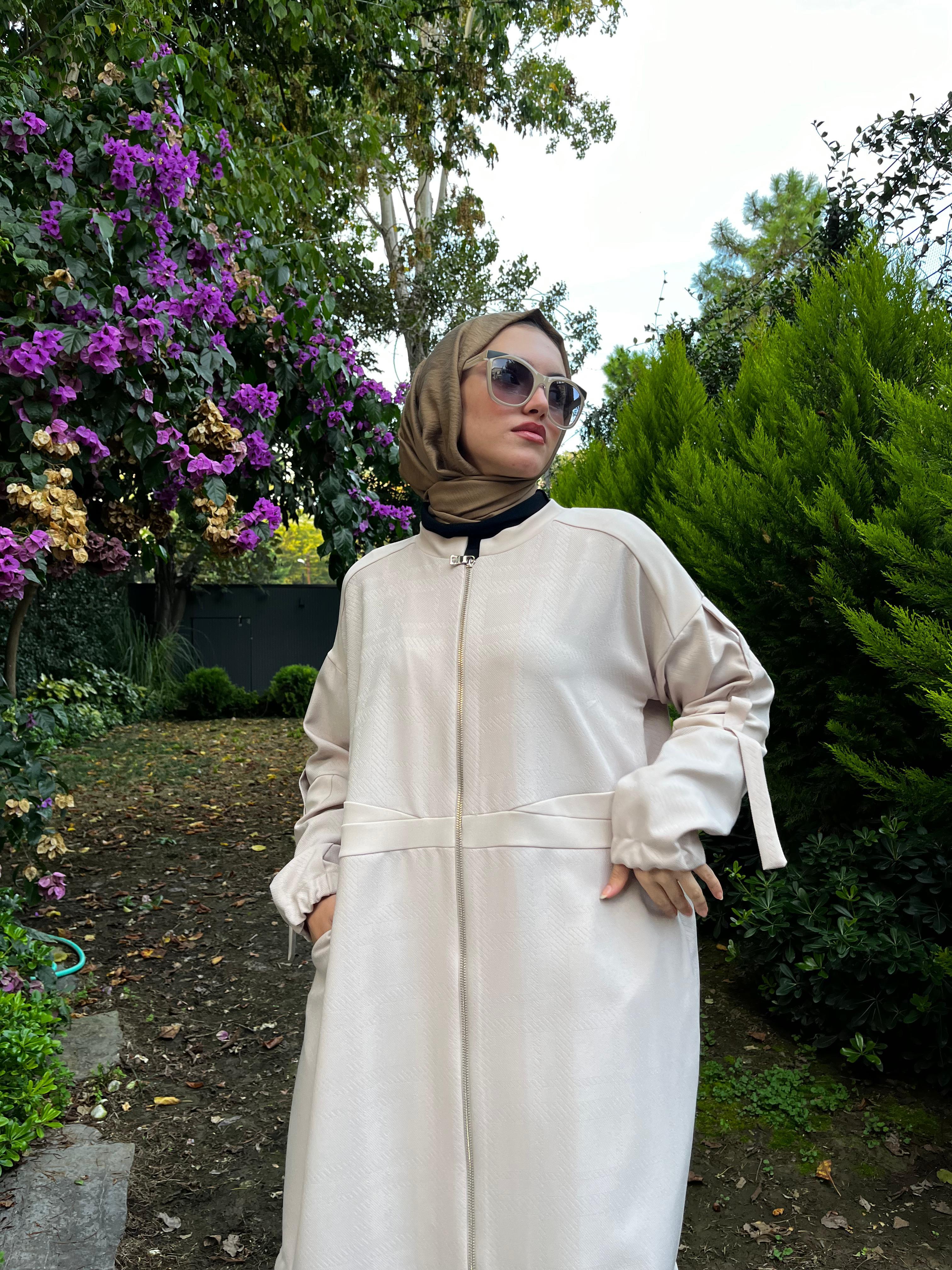 Misswhence Fermuarlı Kısa Kap Taş 36407