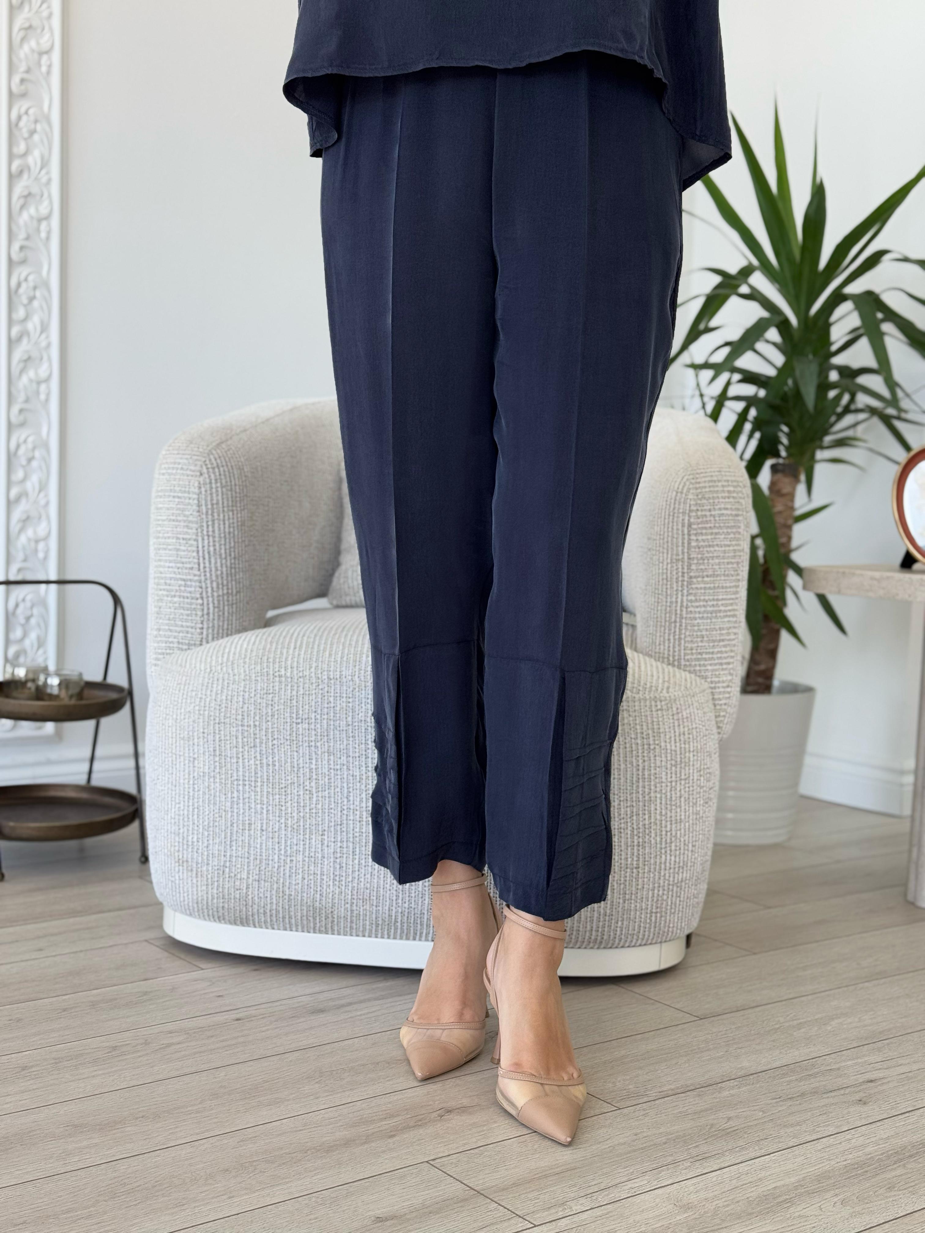 Misswhence İpek Pantolon İndigo 37108