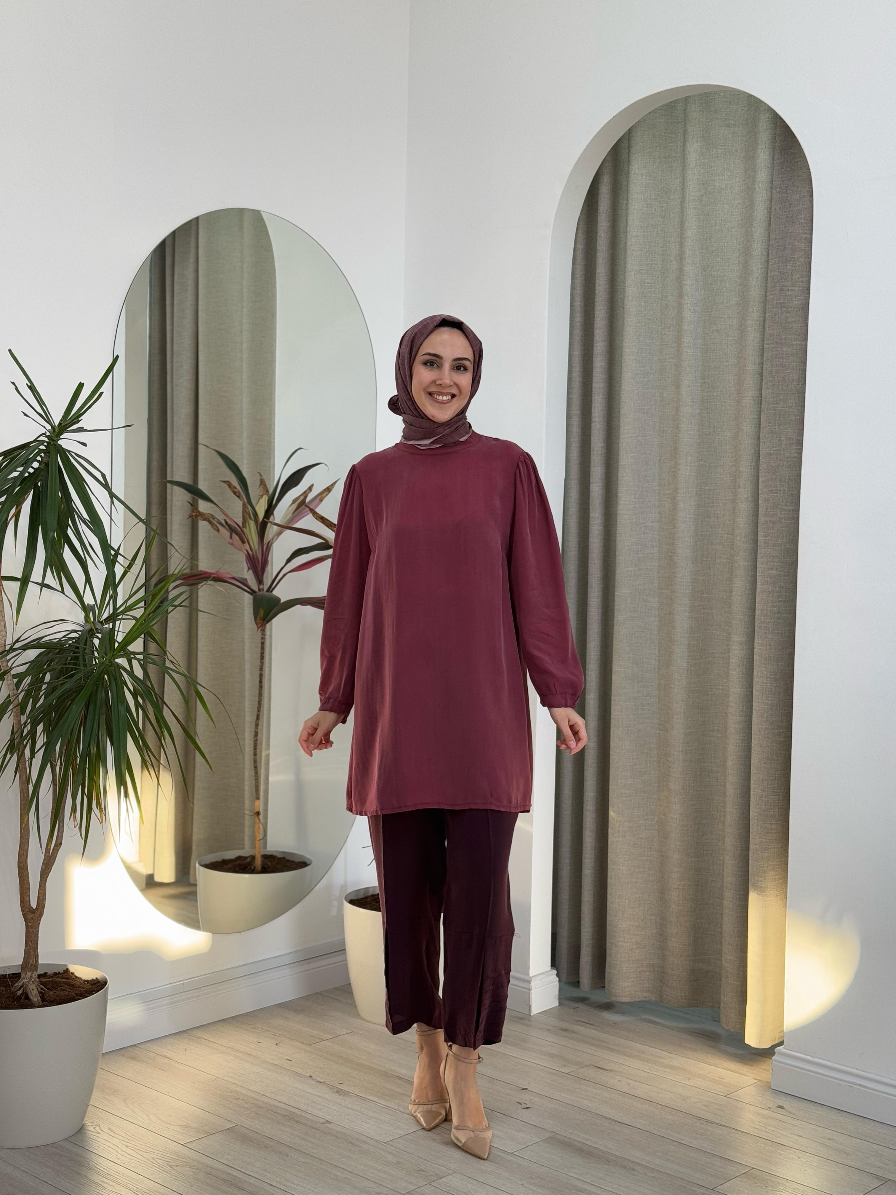 Misswhence İpek Tunik Gül Kurusu 37025