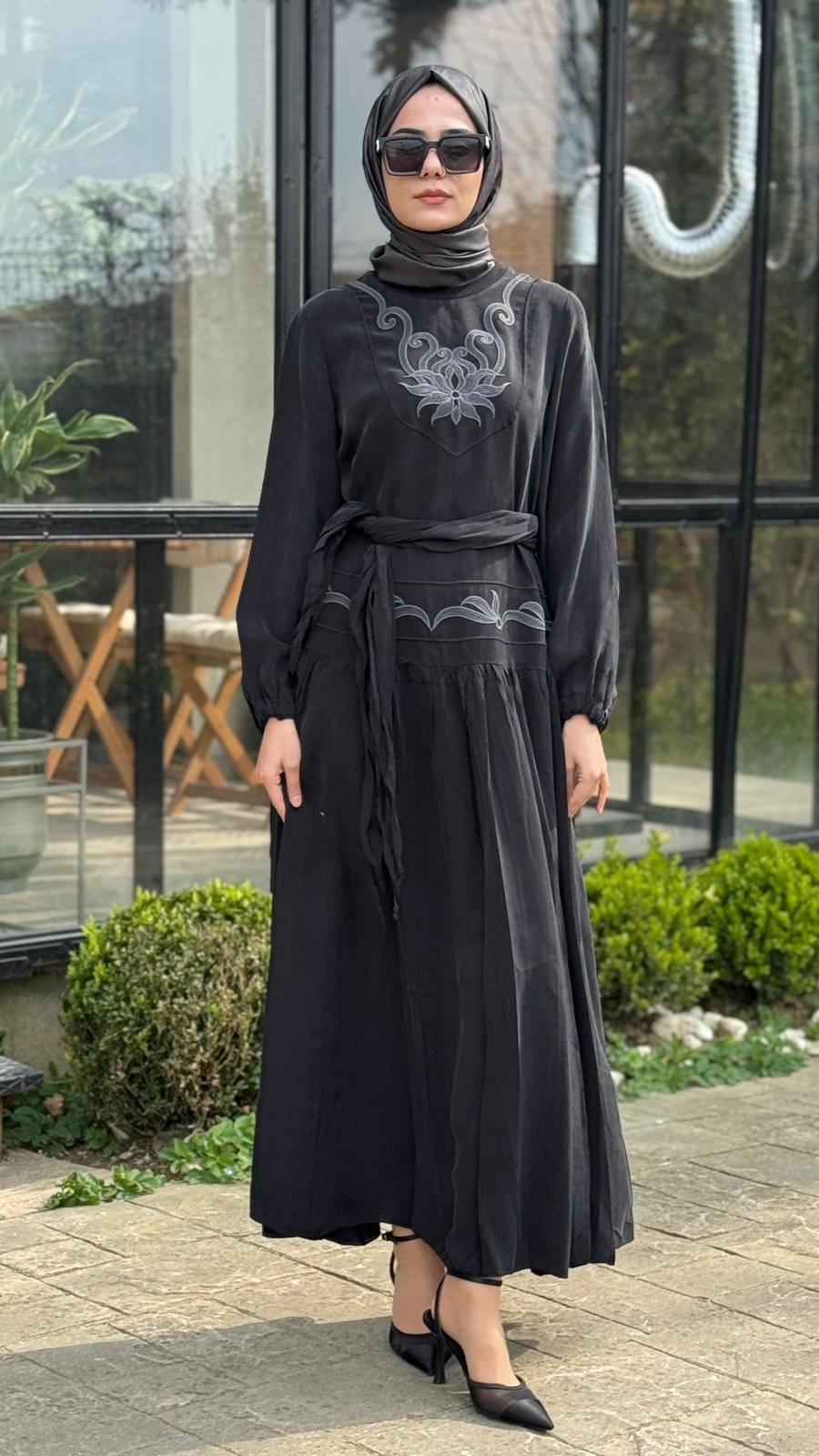 Misswhence İşlemeli Elbise 39820