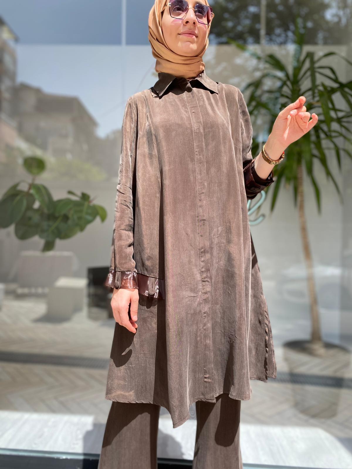 Misswhence Kahve Gömlek 33308