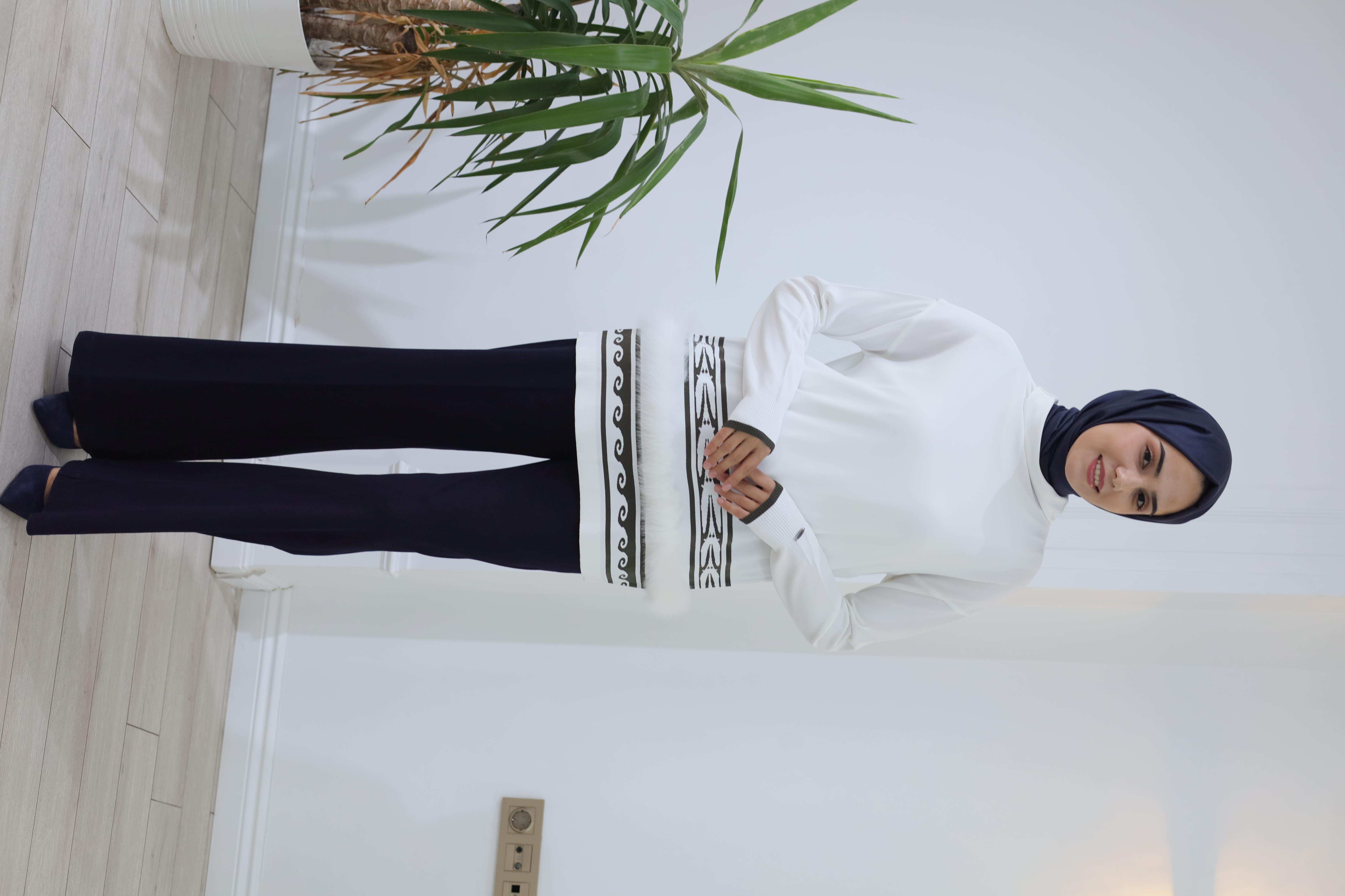 Misswhence Kürk Detaylı Triko Tunik miss 264