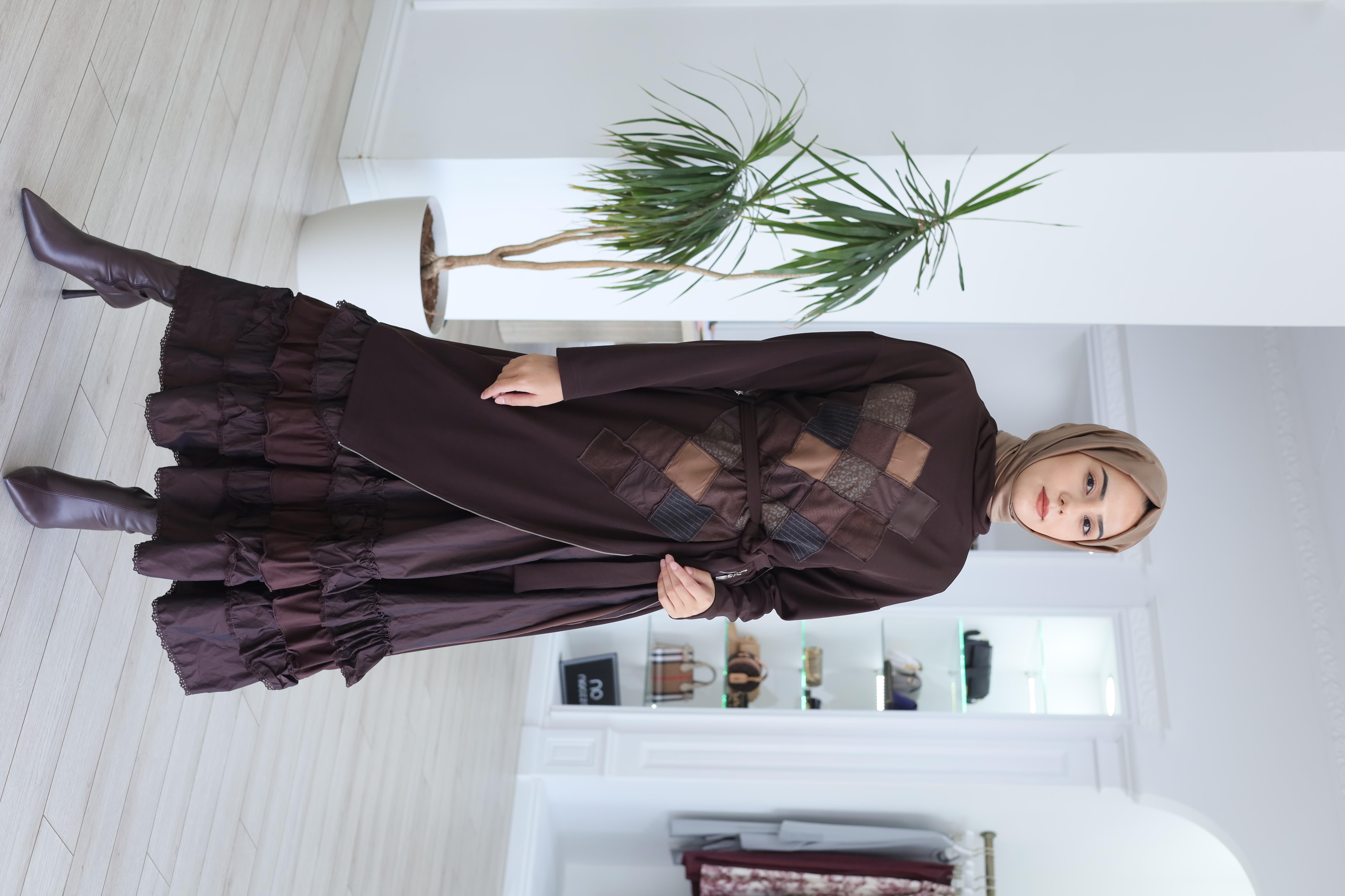 Misswhence Patchwork Detaylı Elbise 38808