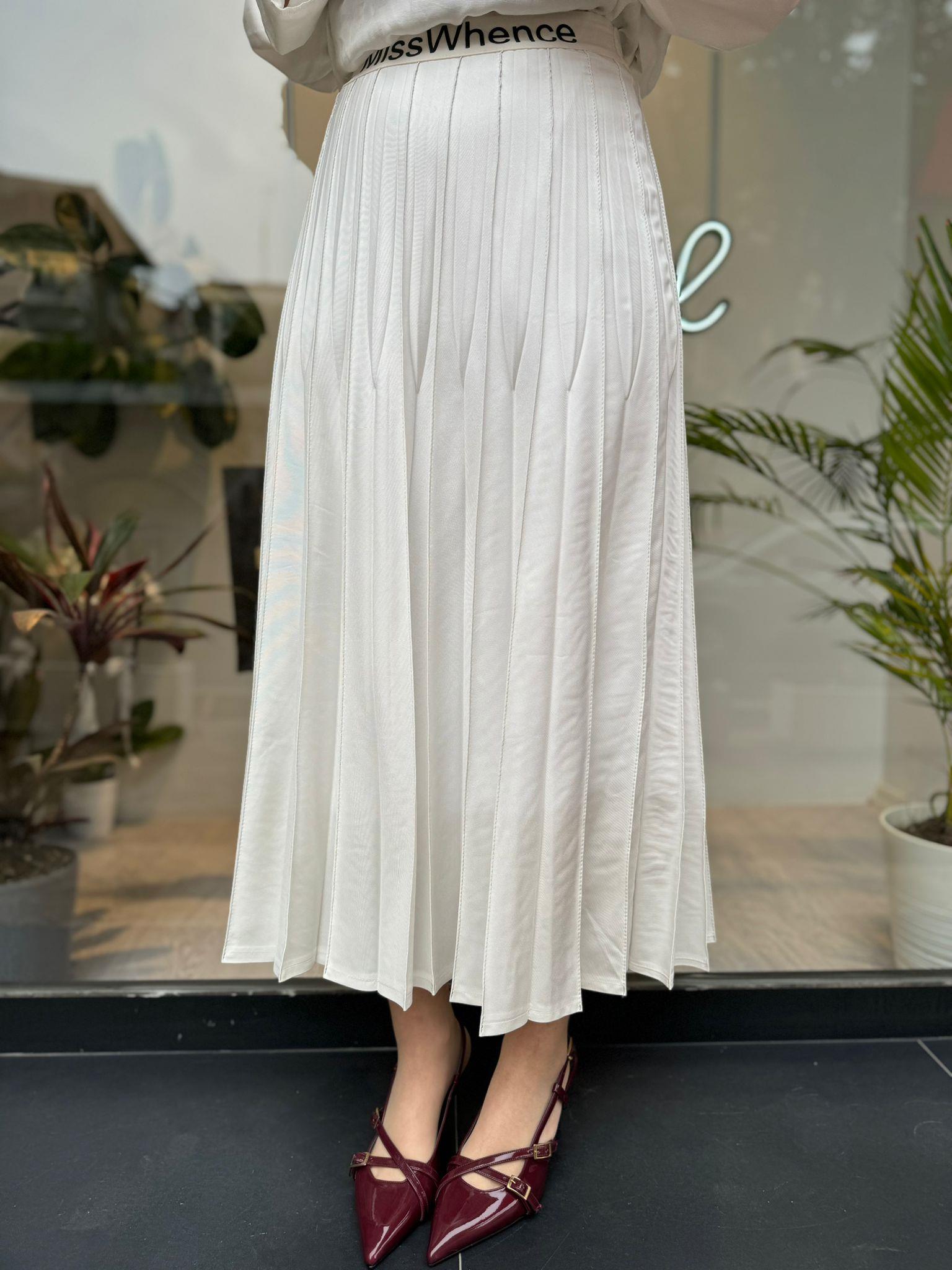 Misswhence Plise Etek Ekru 35913