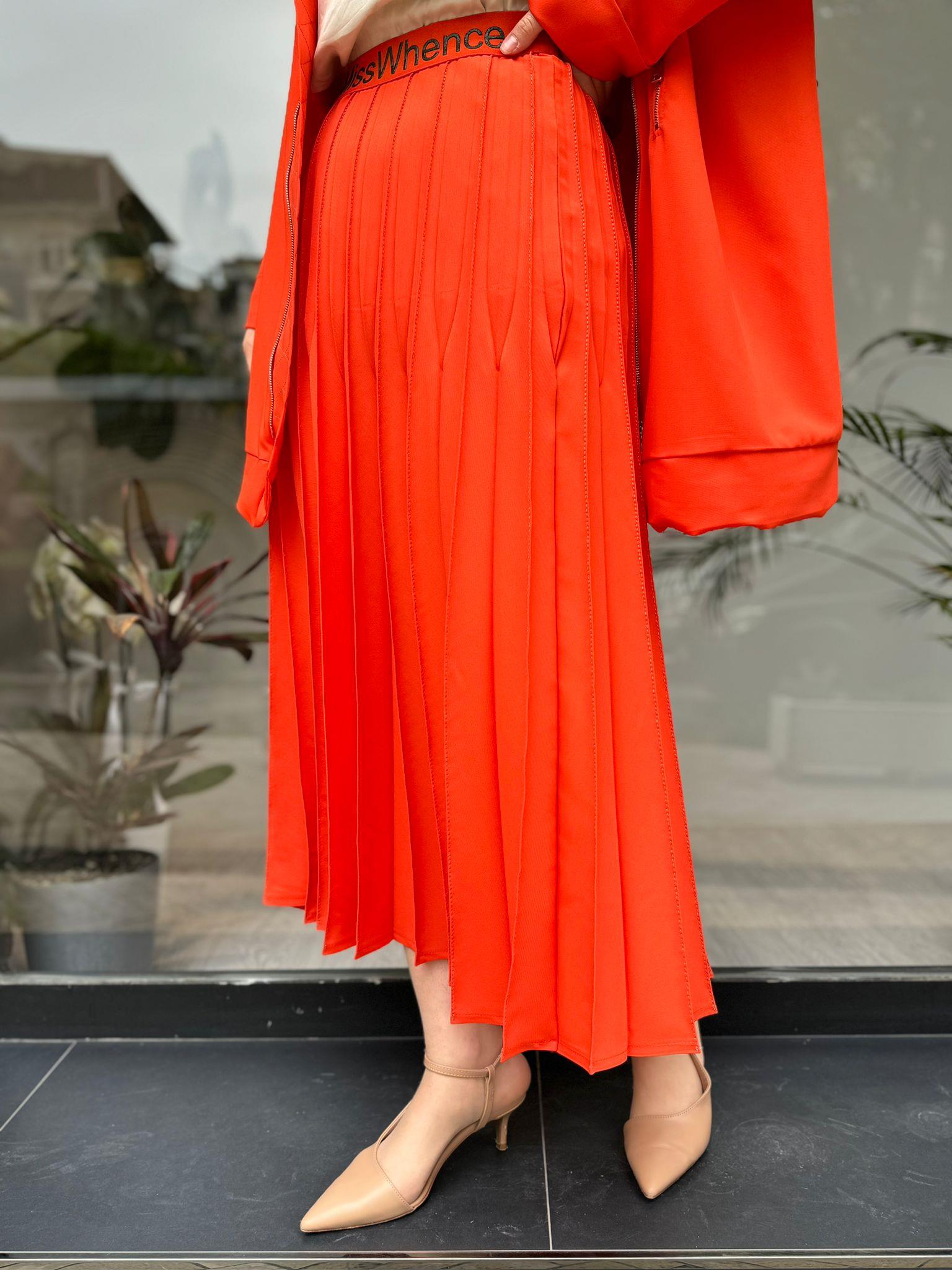 Misswhence Plise Etek Oranj 35913