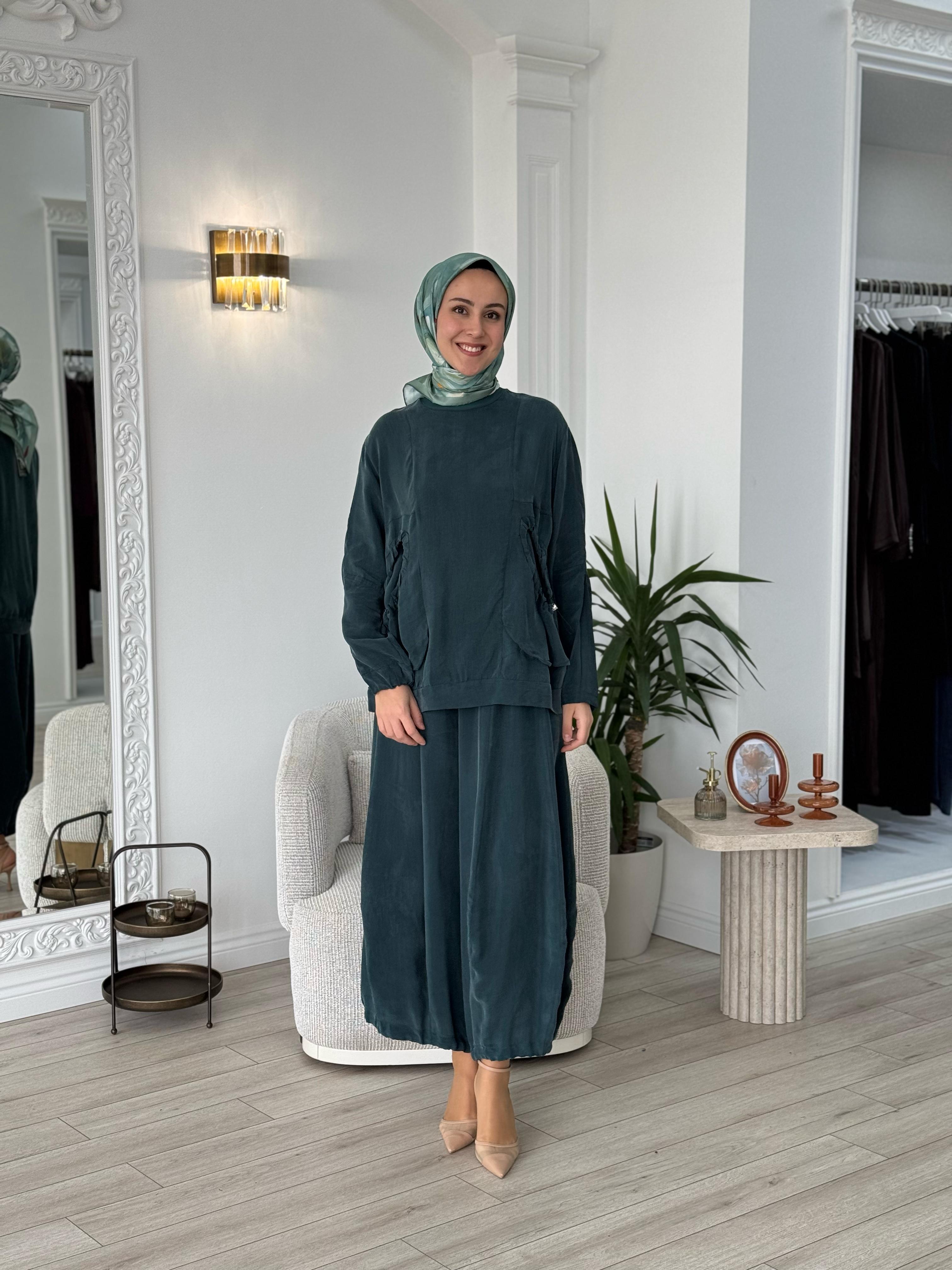 Misswhence Şalvarlı Takım Zümrüt 37015
