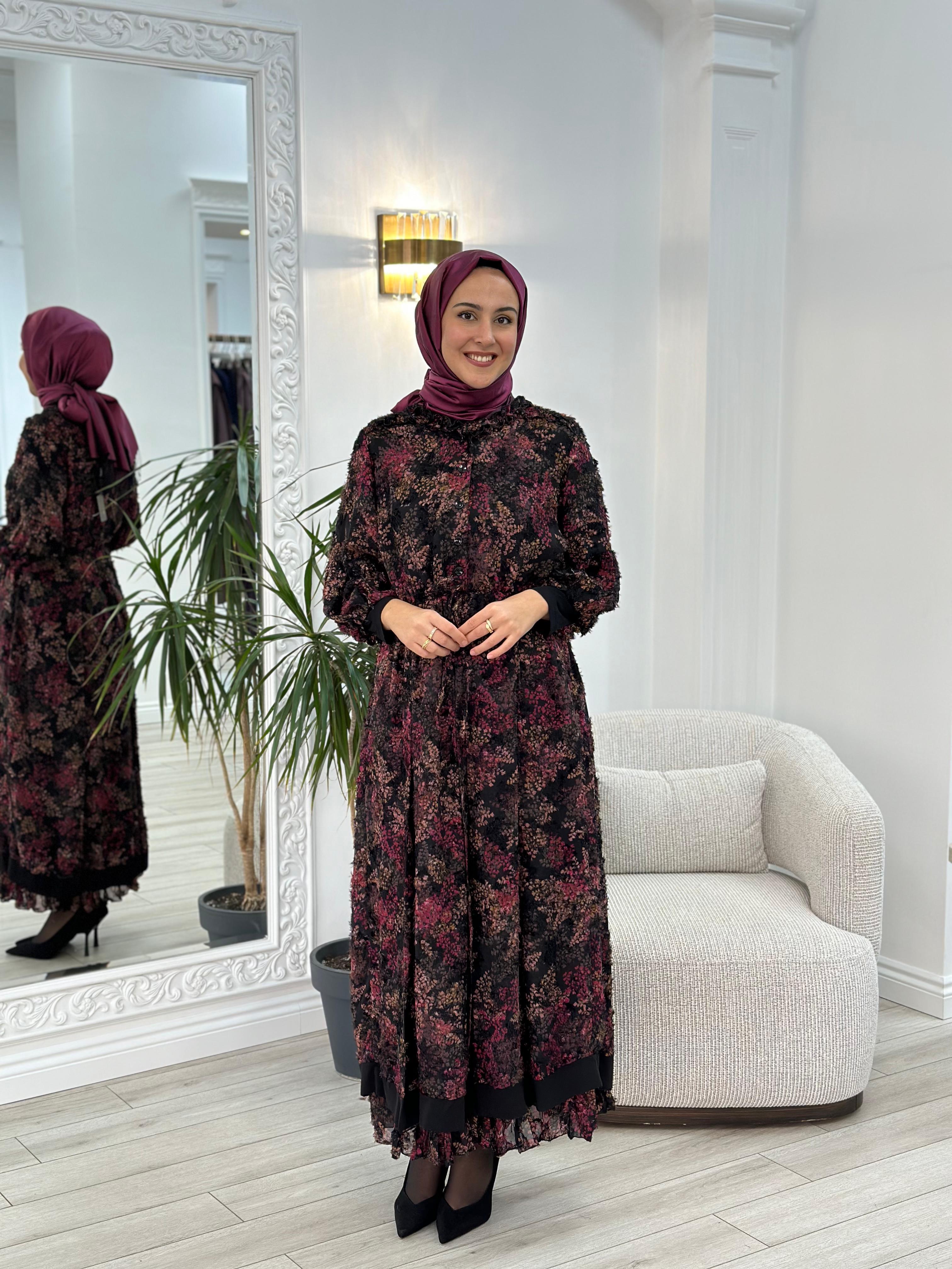 Mİsswhence Şifon İkili Elbise Siyah 36801