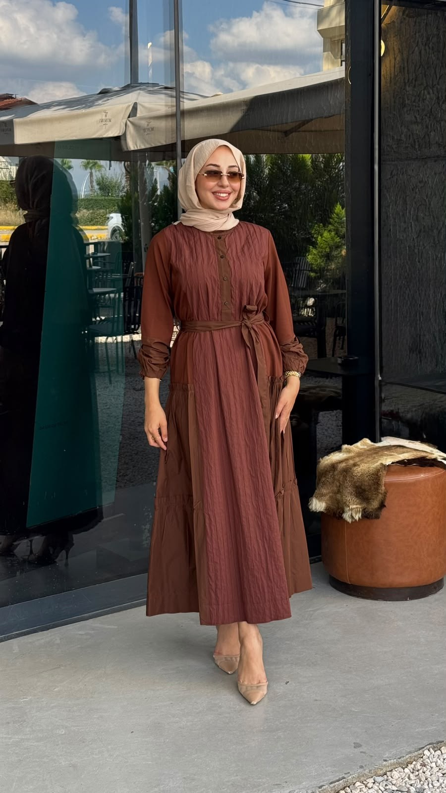 Misswhence Tafta Elbise 40824