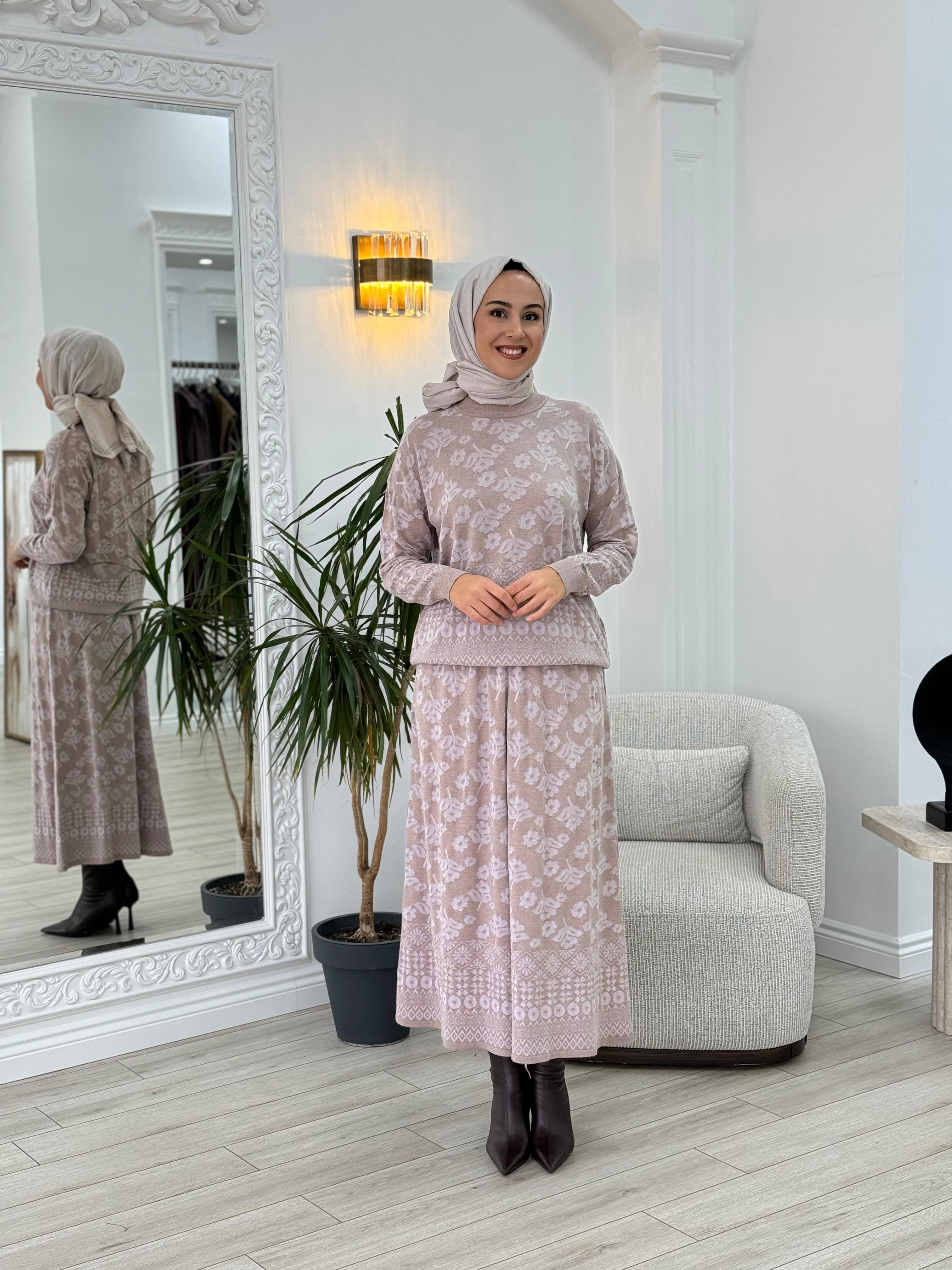 Misswhence Triko Etekli Takım Vizon miss252-253