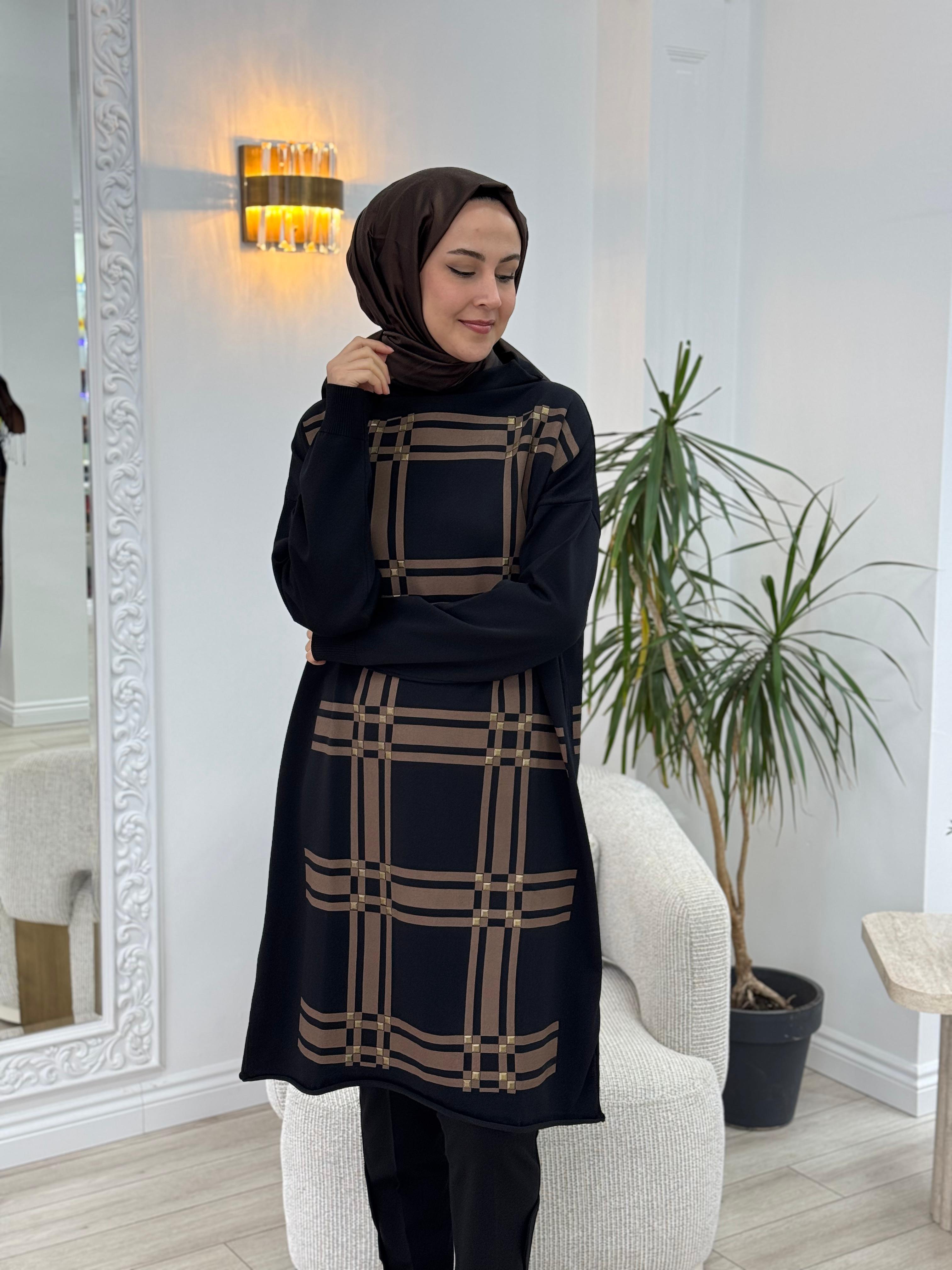 Misswhence Triko Tunik Siyah 34003
