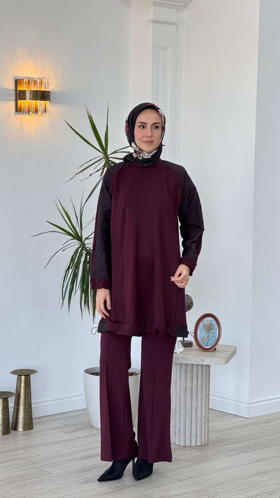 Misswhence Tunik Bordo 38040