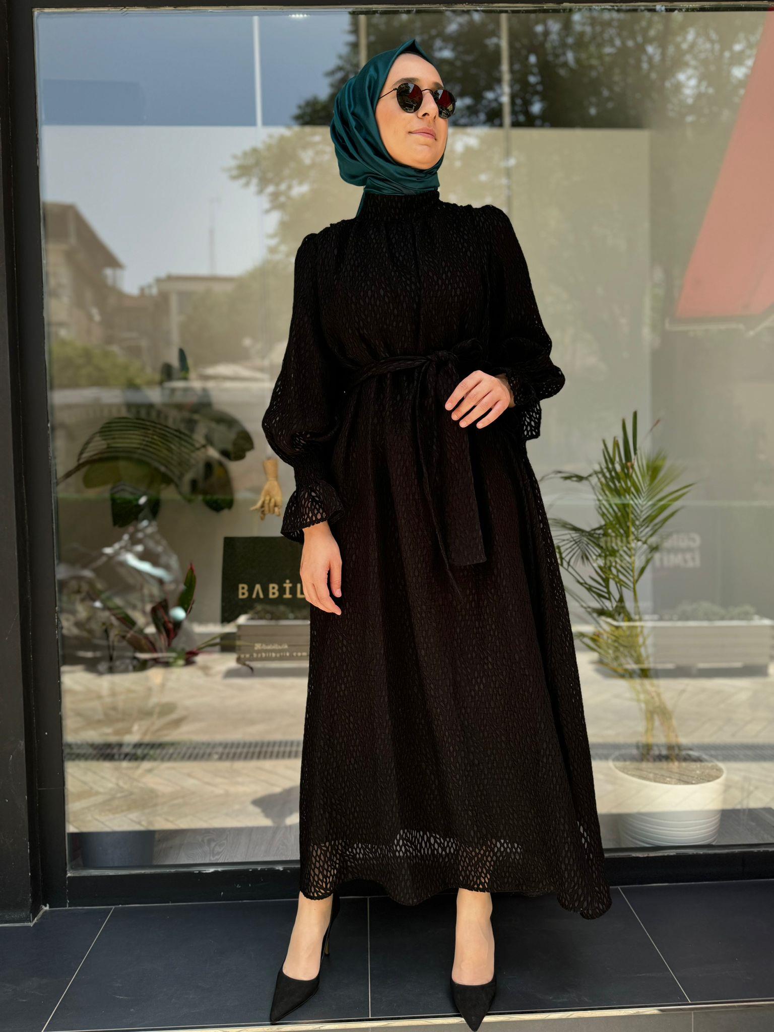 Muphon Redd Elbise Siyah 35060