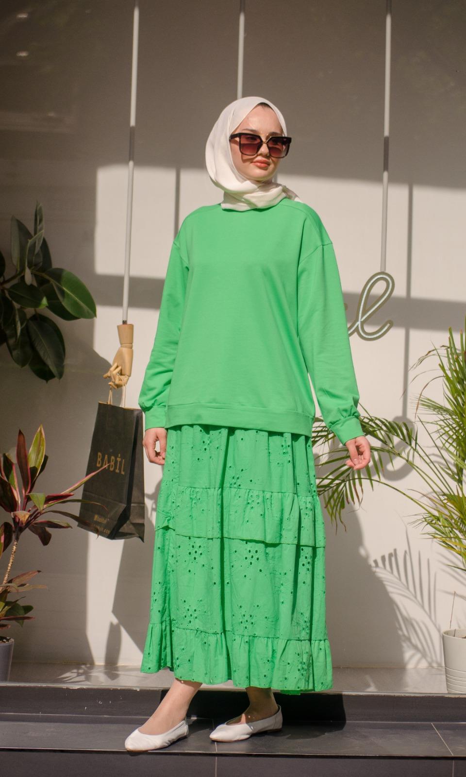 Nurcan Çetin Fisto Etekli Takım Benetton 24488